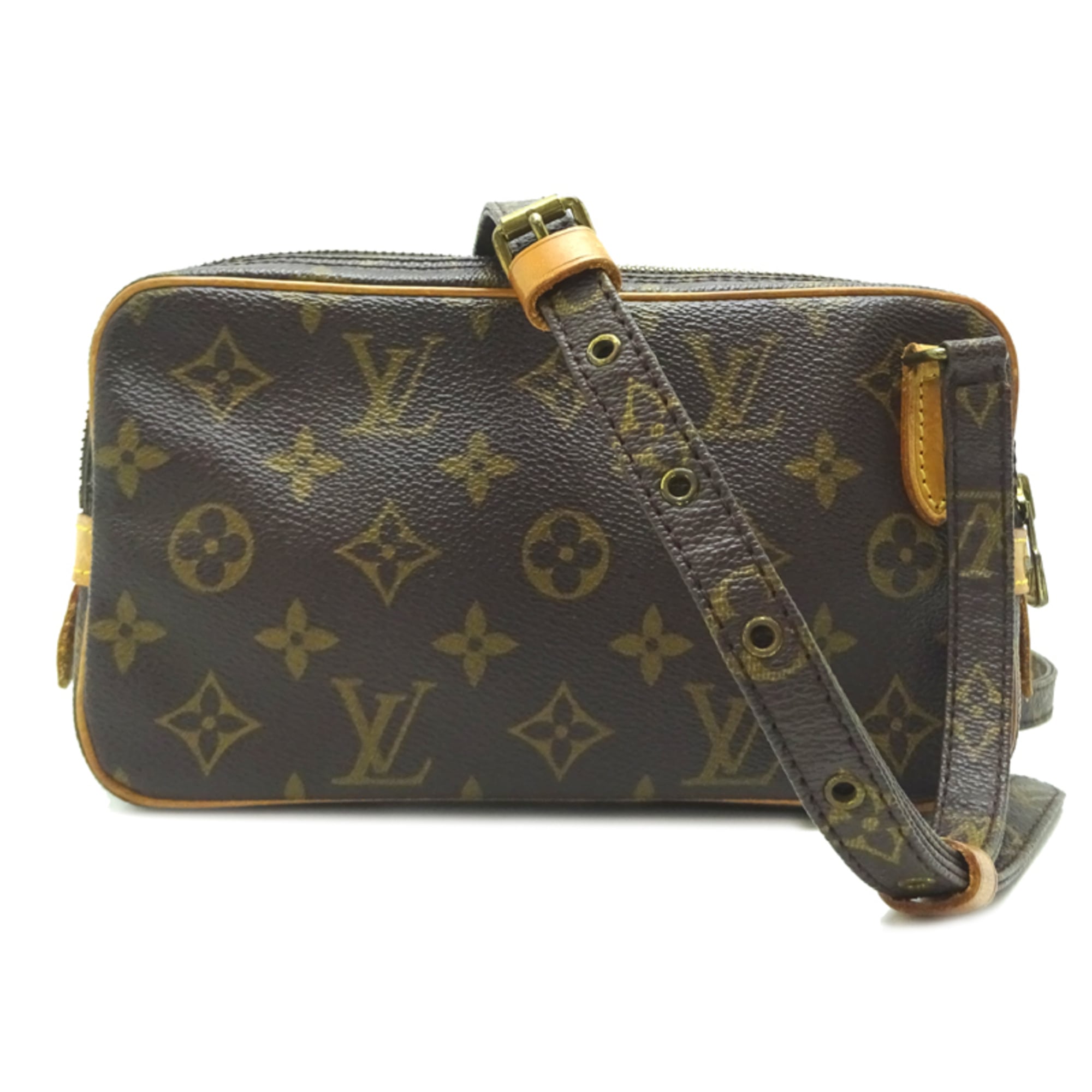 Louis Vuitton Brown Monogram Pochette Shoulder Bag