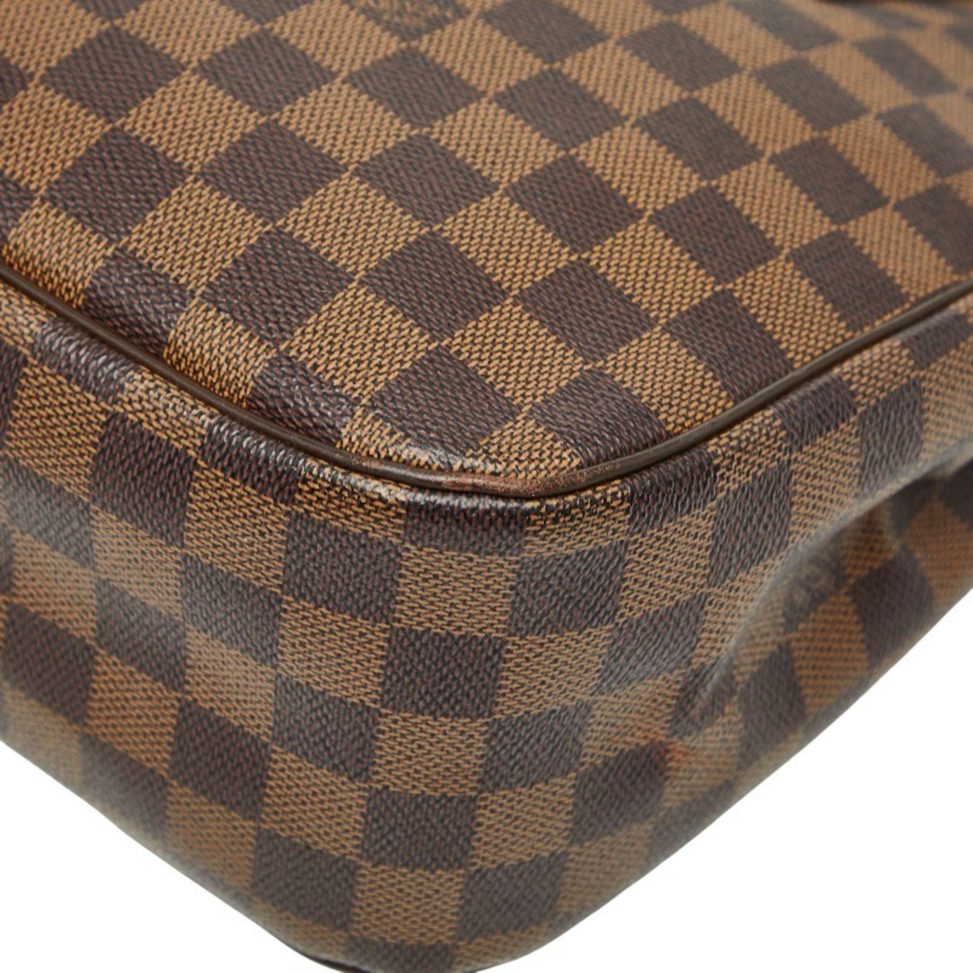 Louis Vuitton Brown Pvc Leather Handbag Tote Bag