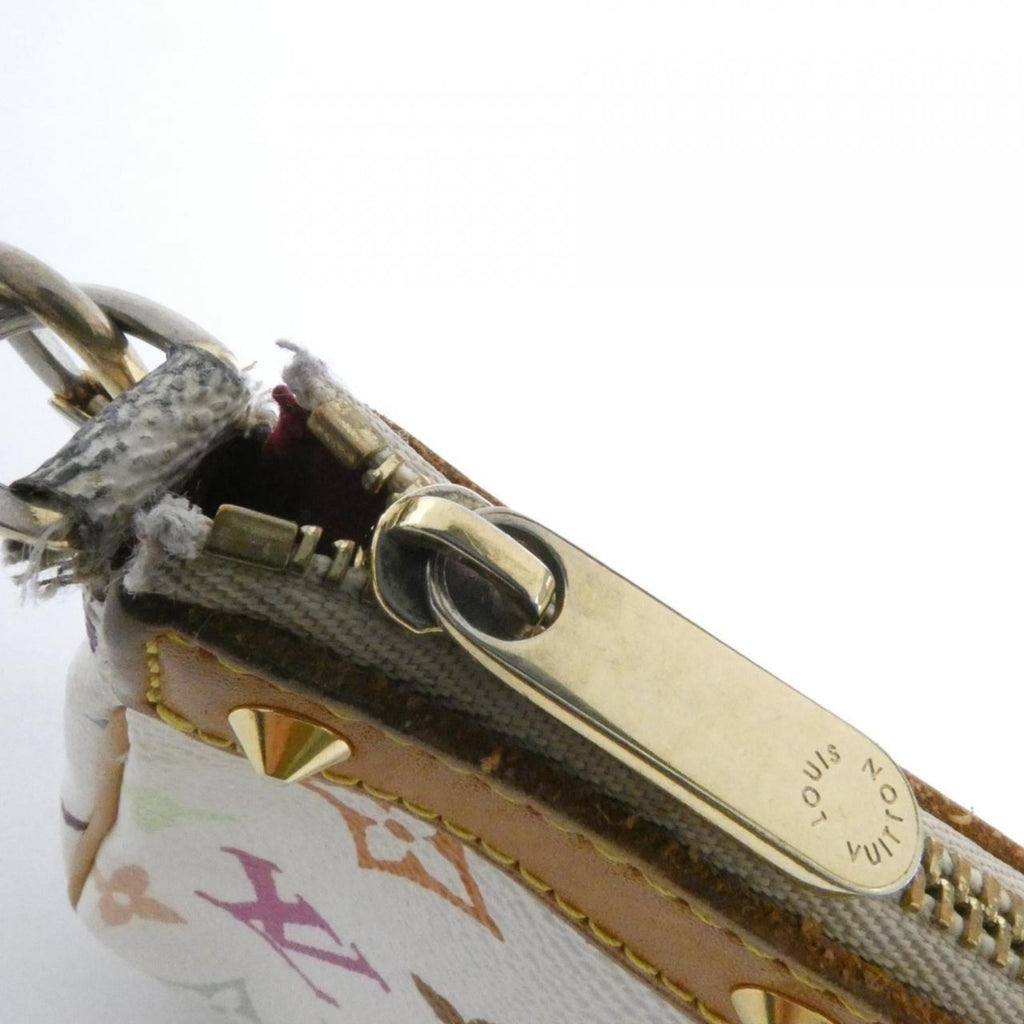 Louis Vuitton Monogram Multicolore White Coated Canvas Pochette Pouch