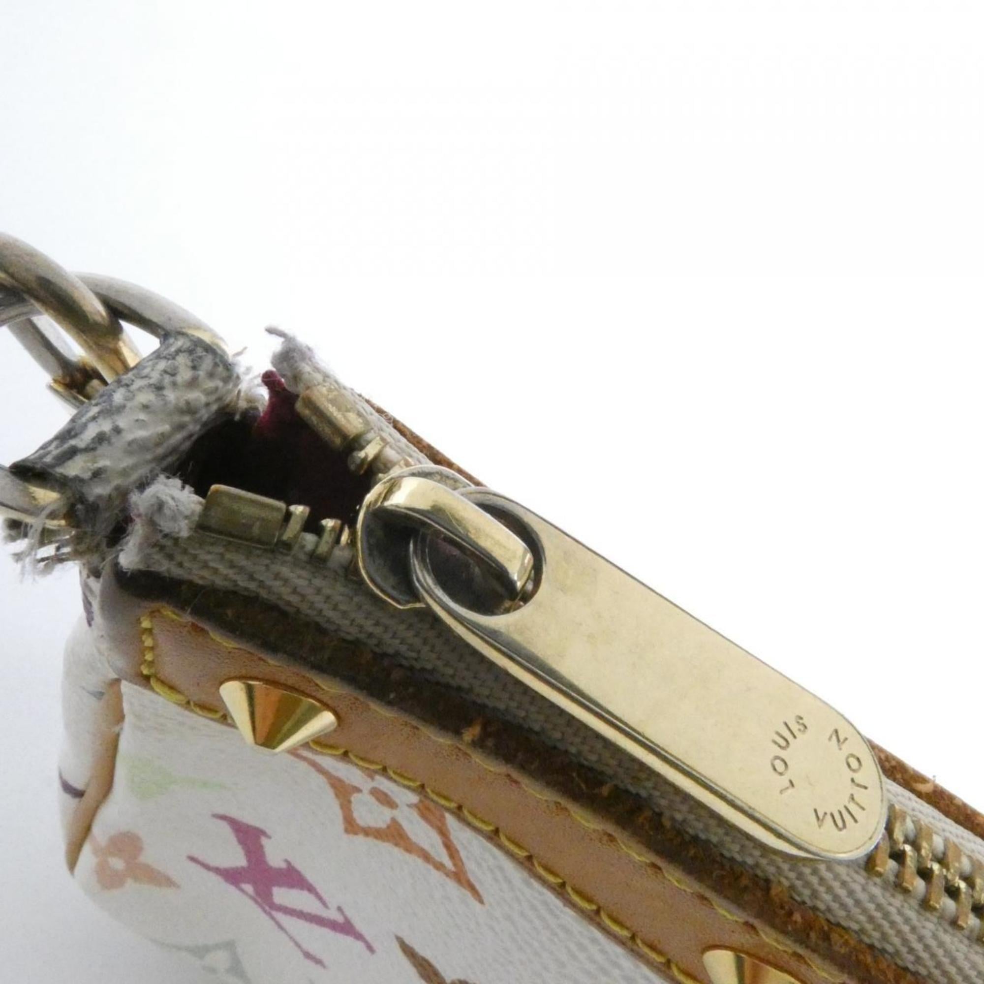 Louis Vuitton Monogram Multicolore White Coated Canvas Pochette Pouch