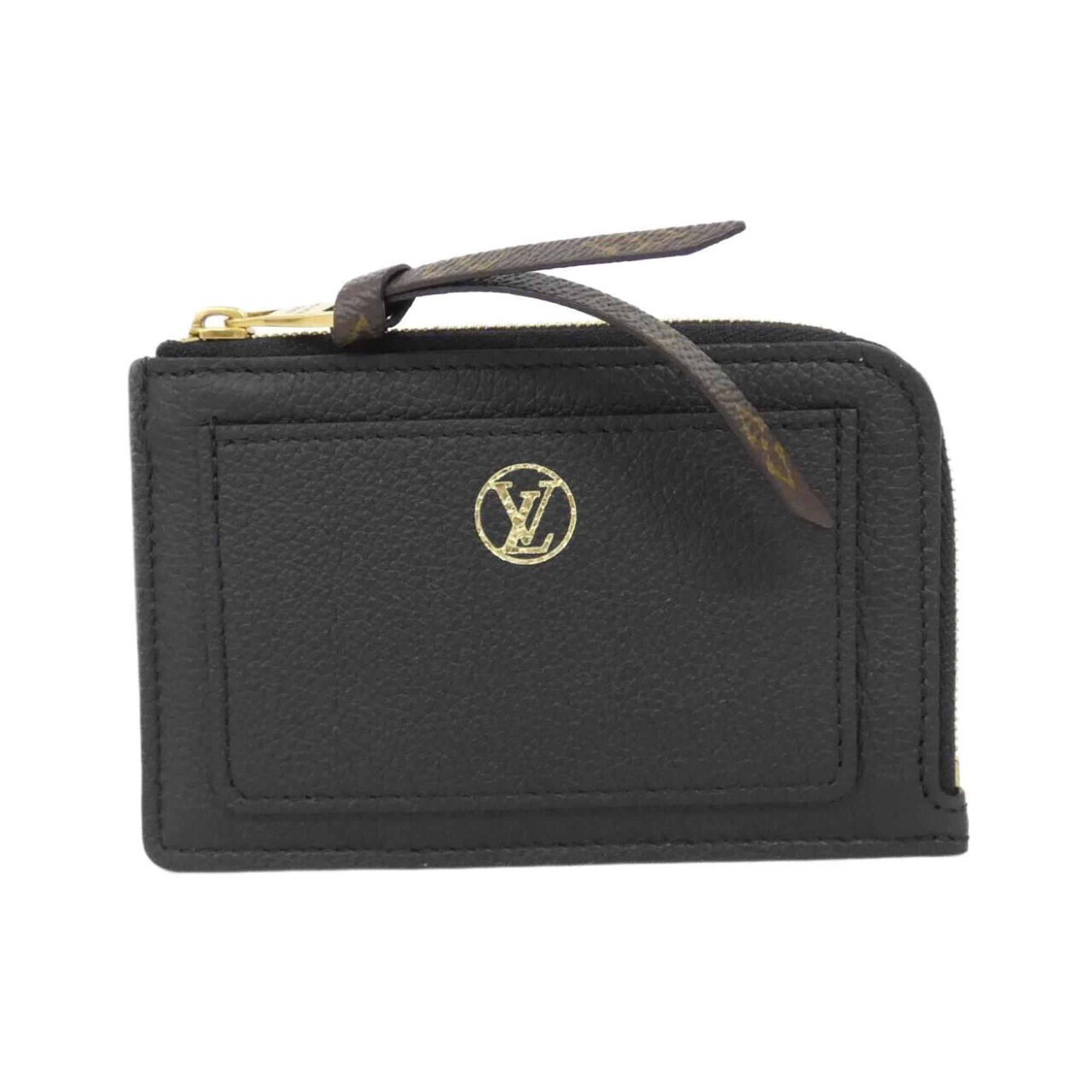 Louis Vuitton Black Leather Coin Purse/Coin Case