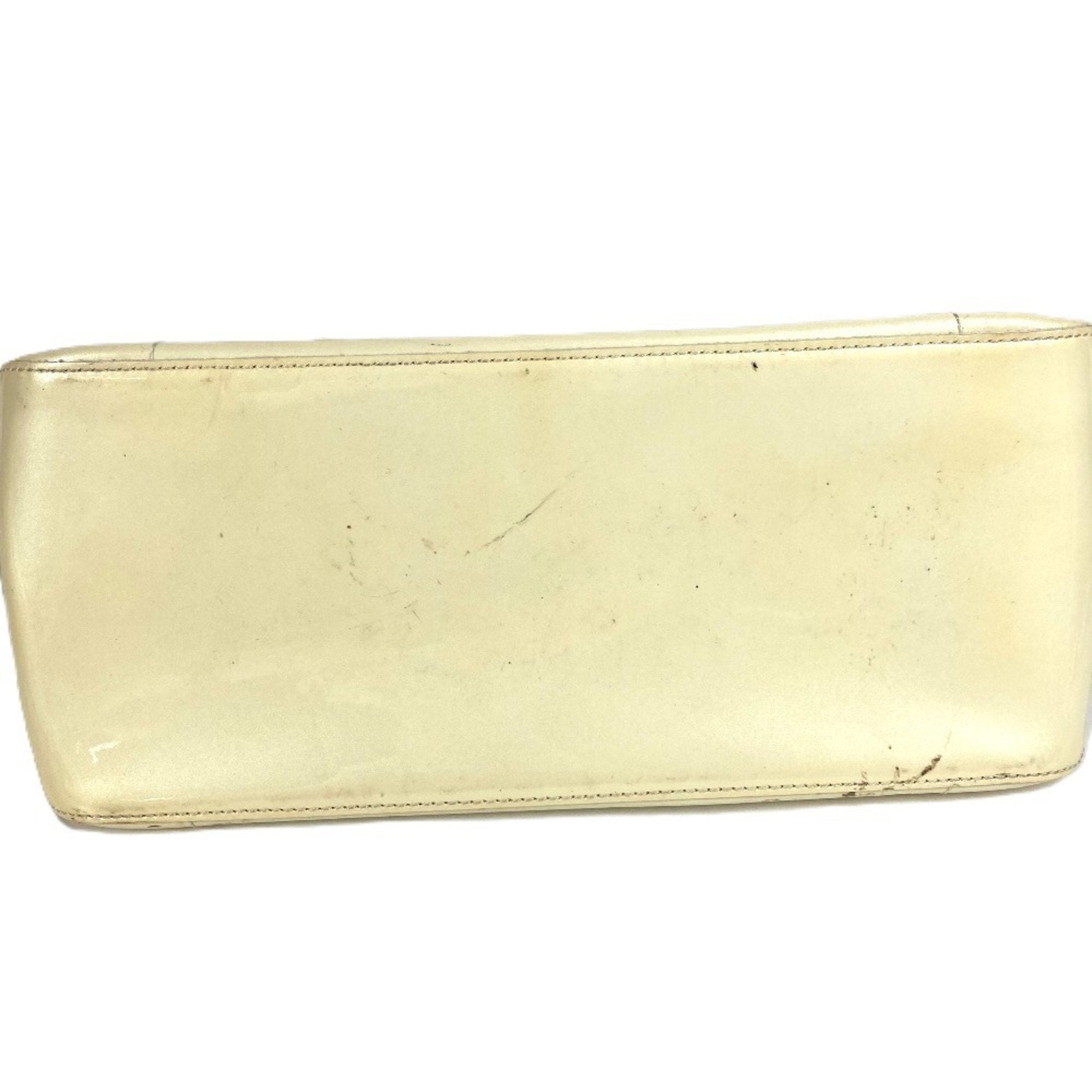 Louis Vuitton Pearl White Monogram Vernis Handbag Shoulder Bag Tote Bag