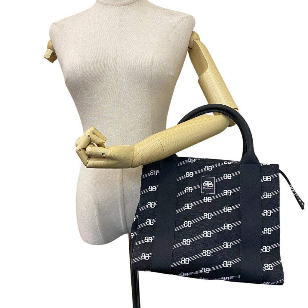 Balenciaga Black Canvas Hand