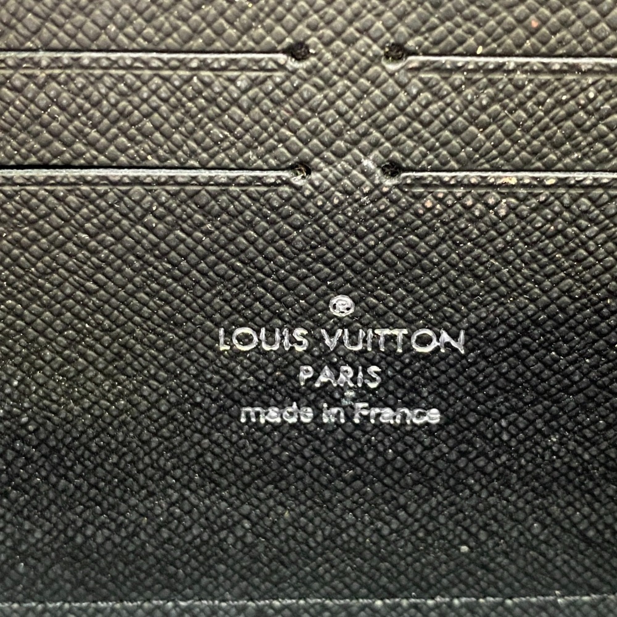 Louis Vuitton Black Leather Long Wallet