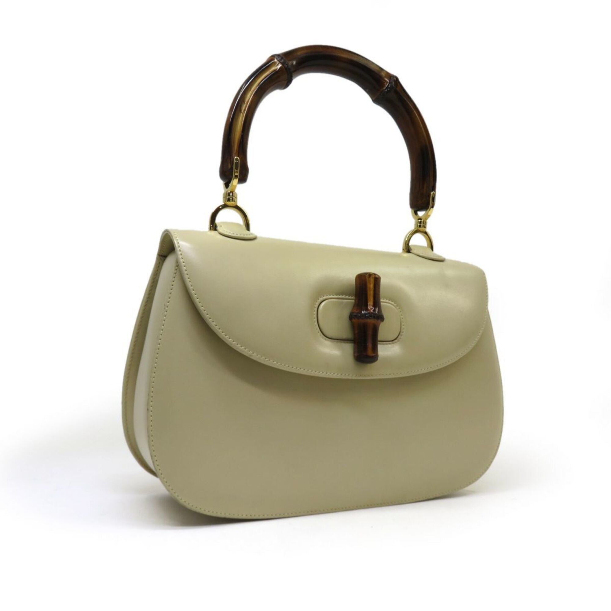 Gucci Beige Leather Handbag (Pre-Owned)