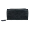 Louis Vuitton Black Noir Mahina Leather Long Wallet