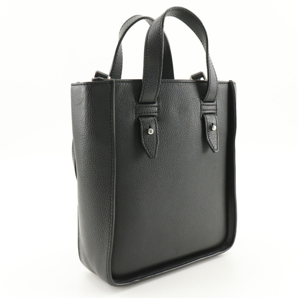 Christian Dior Black Leather Handbag Shoulder Bag Tote Bag (Pre-Owned)