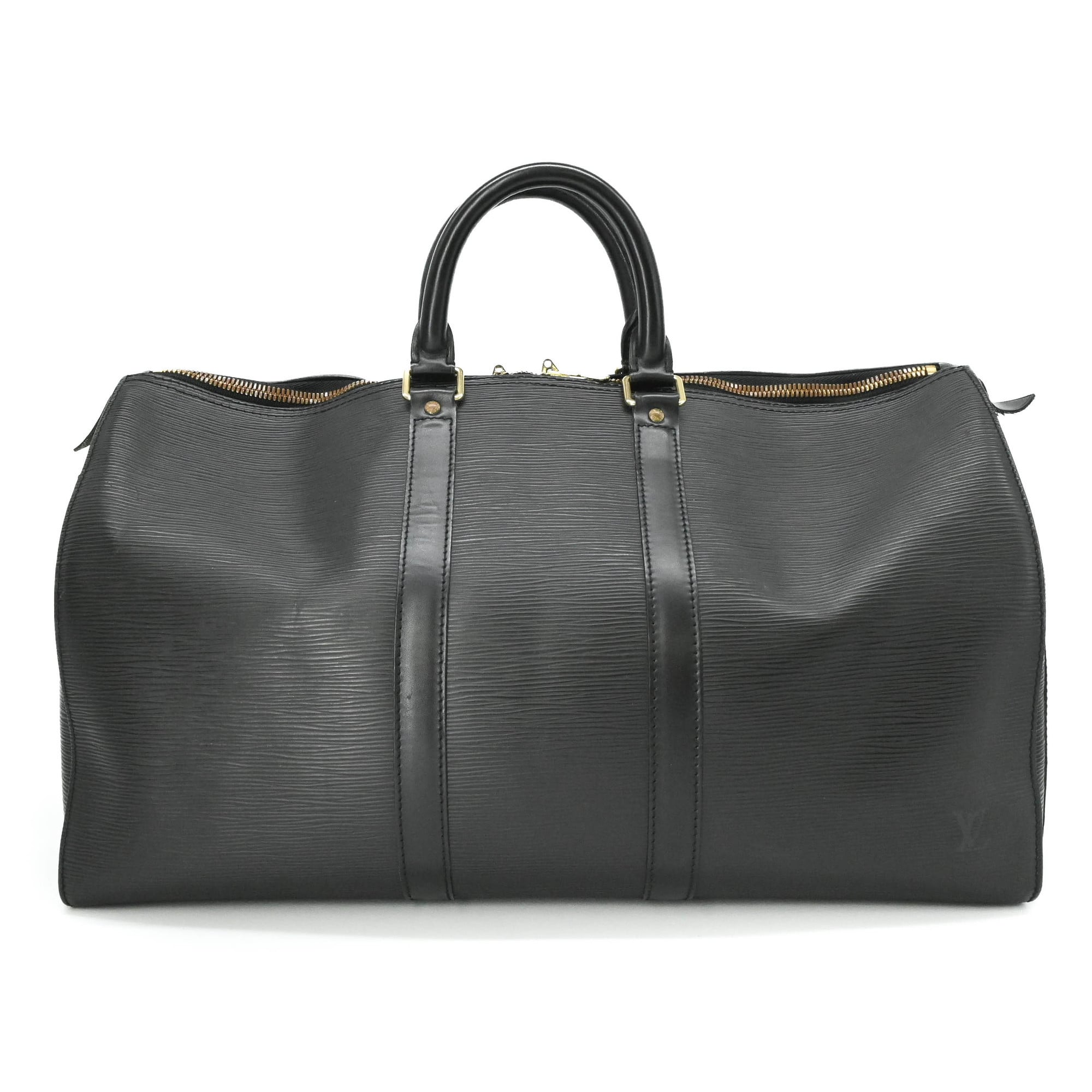 Louis Vuitton Black Epi Leather Boston Bag