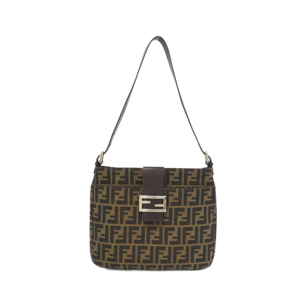Fendi Brown Canvas Shoulder Bag