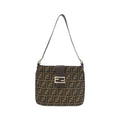 Fendi Brown Canvas Shoulder Bag