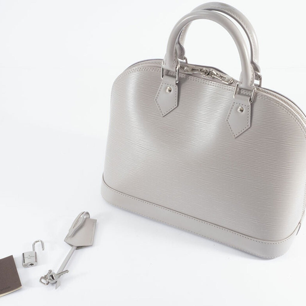 Louis Vuitton Gray Epi Leather Handbag