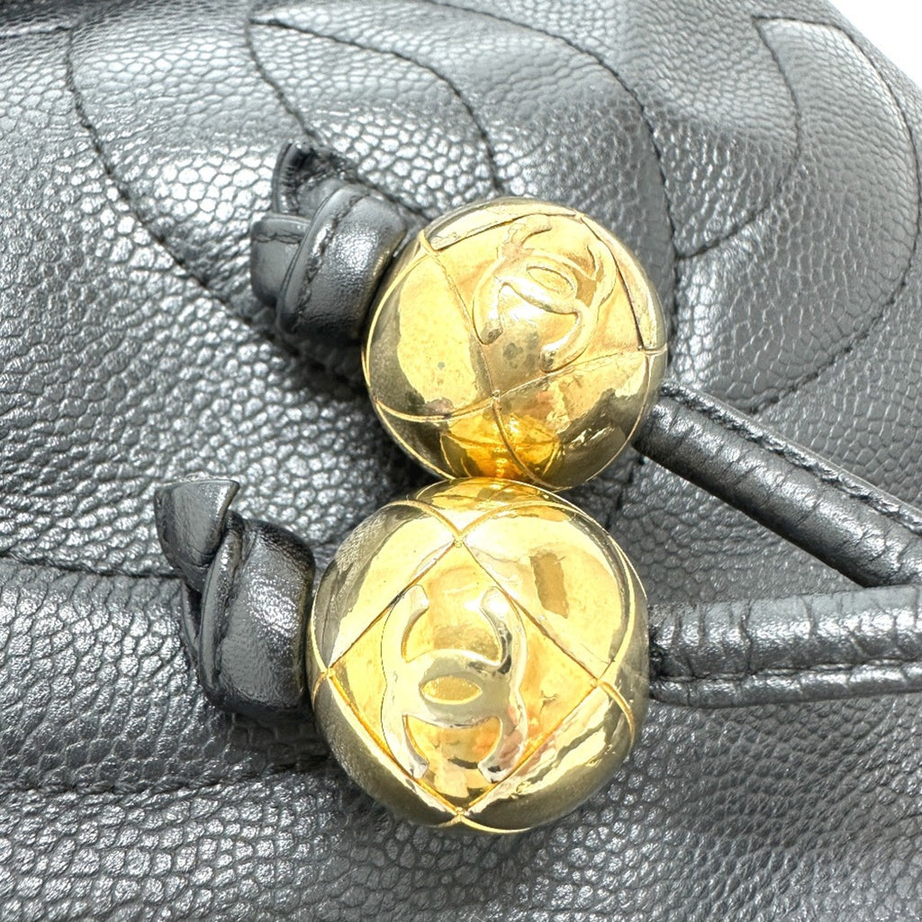 Chanel Black Leather Shoulder Bag