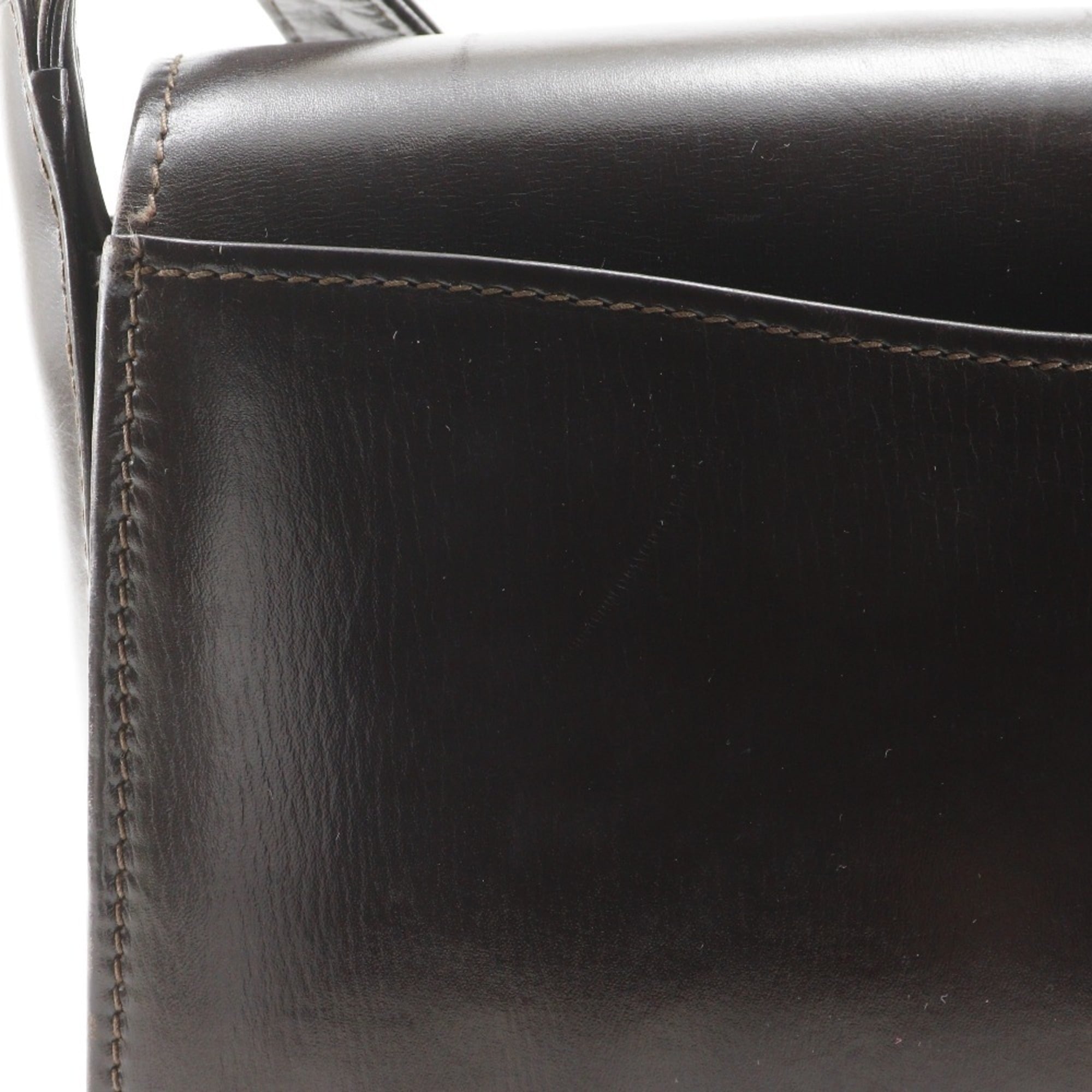 Gucci Brown Leather Shoulder Bag (Pre-Owned)