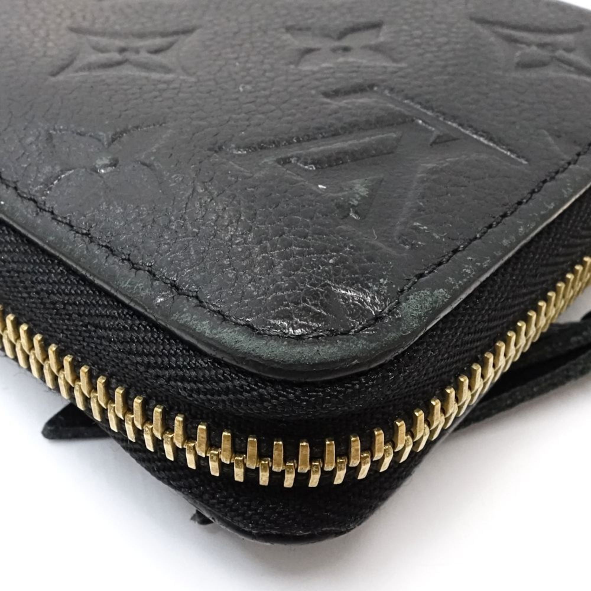 Louis Vuitton Black Leather Long Wallet