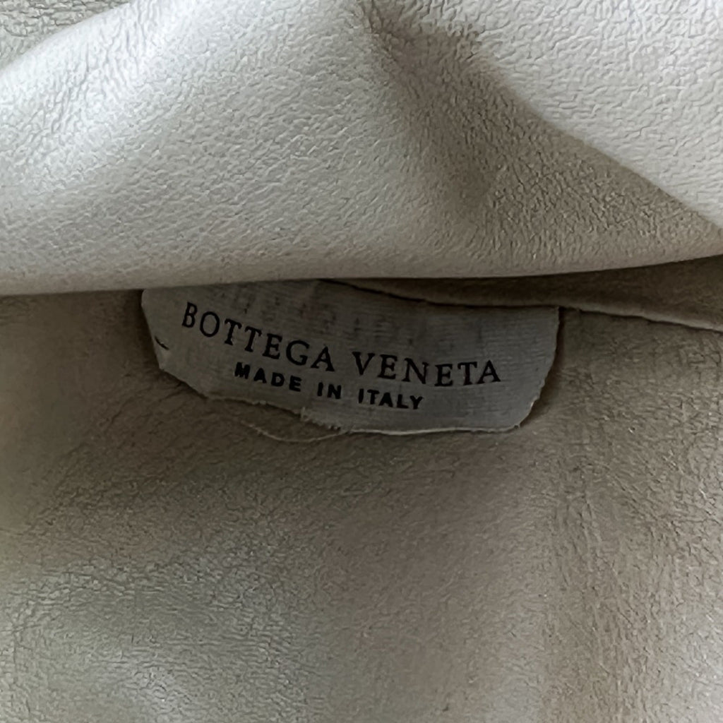 Bottega Veneta Ivory Leather Shoulder Bag