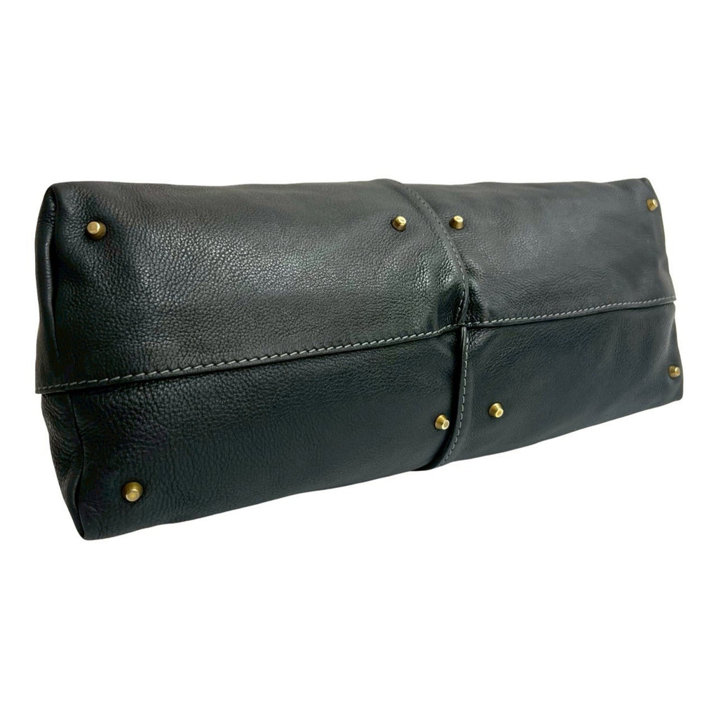 Chloé Black Leather Handbag Tote Bag (Pre-Owned)