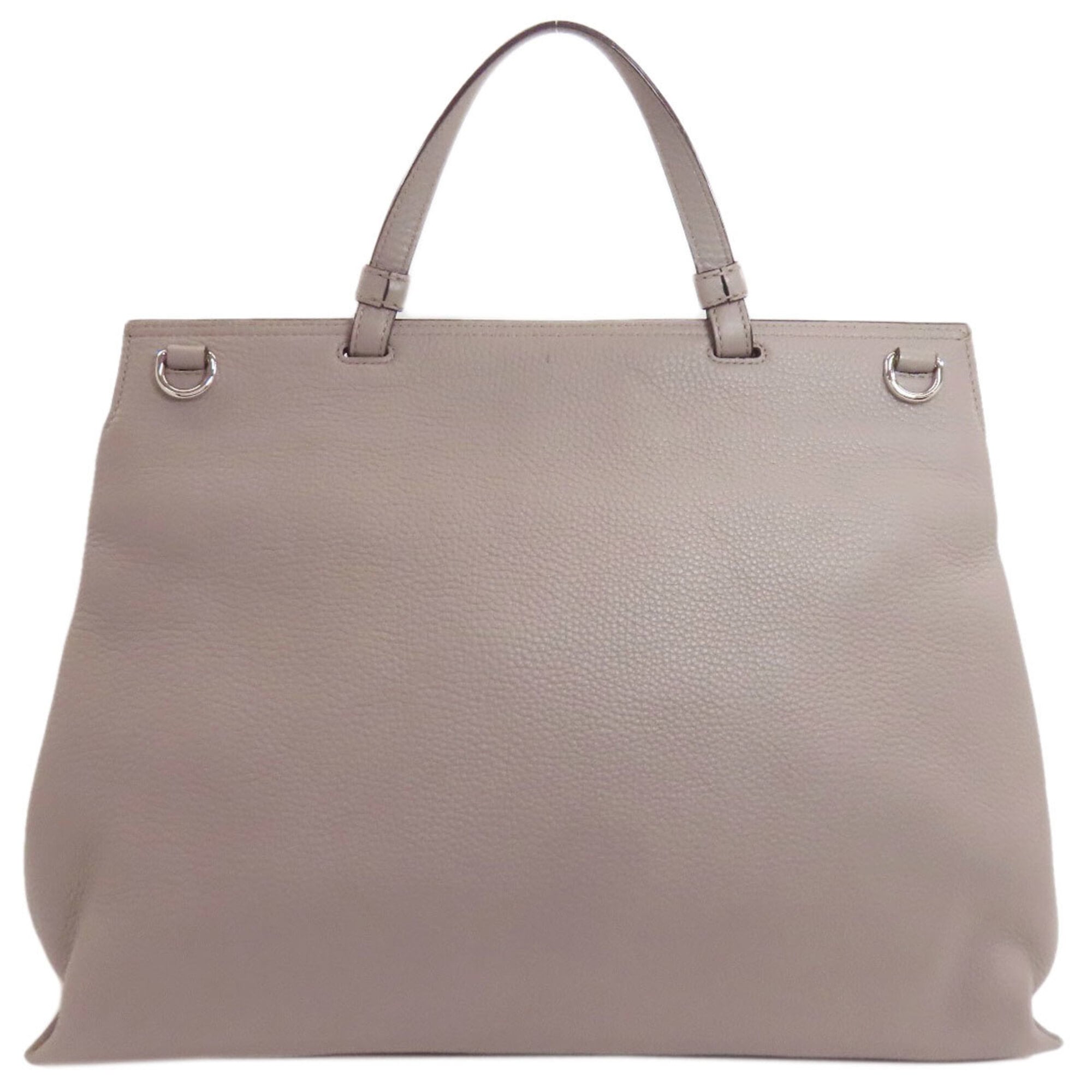 Gucci Gray Leather Handbag (Pre-Owned)