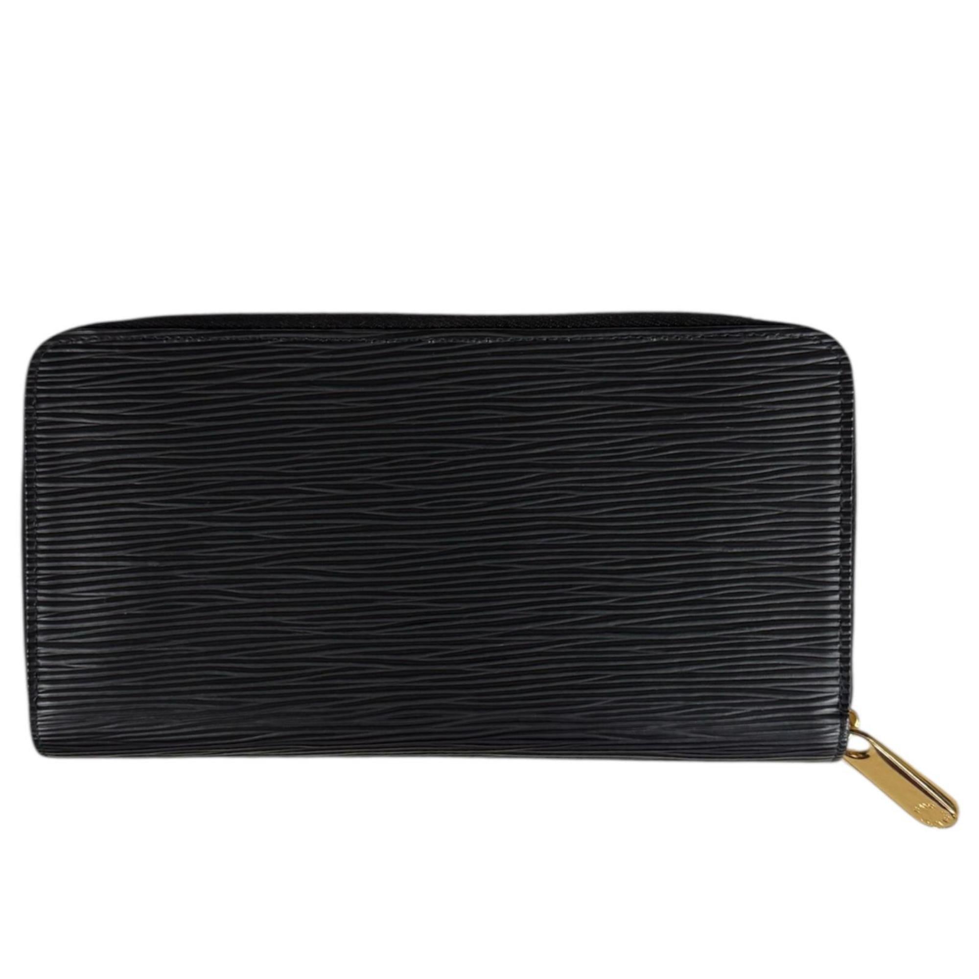 Louis Vuitton Black Noir Epi Leather Long Wallet
