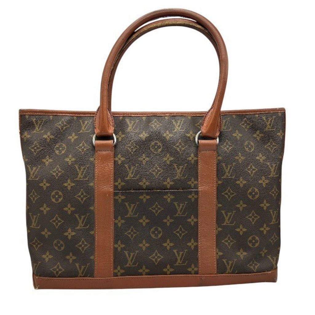 Louis Vuitton Monogram Brown Leather Tote Bag