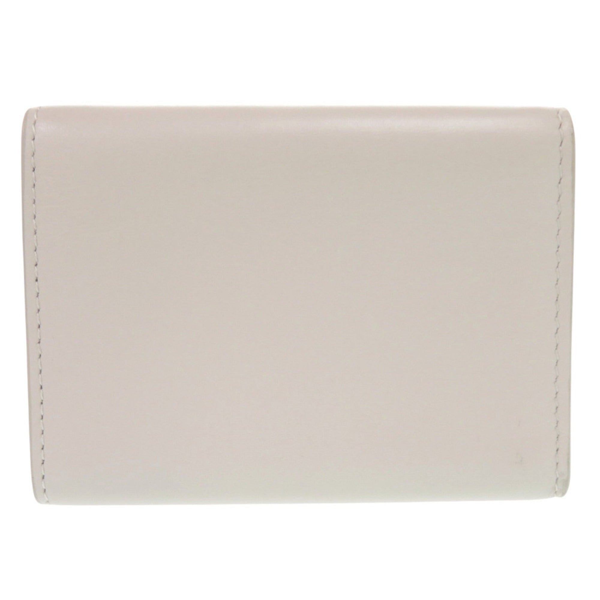 Bottega Veneta Ivory Leather Wallet (Tri-Fold)
