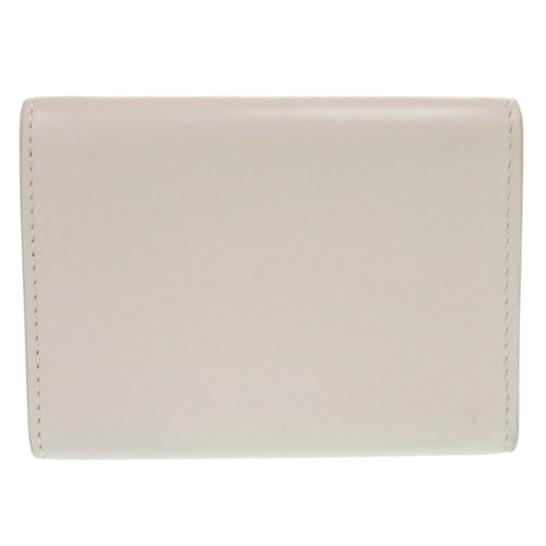 Bottega Veneta Ivory Leather Wallet (Tri-Fold)