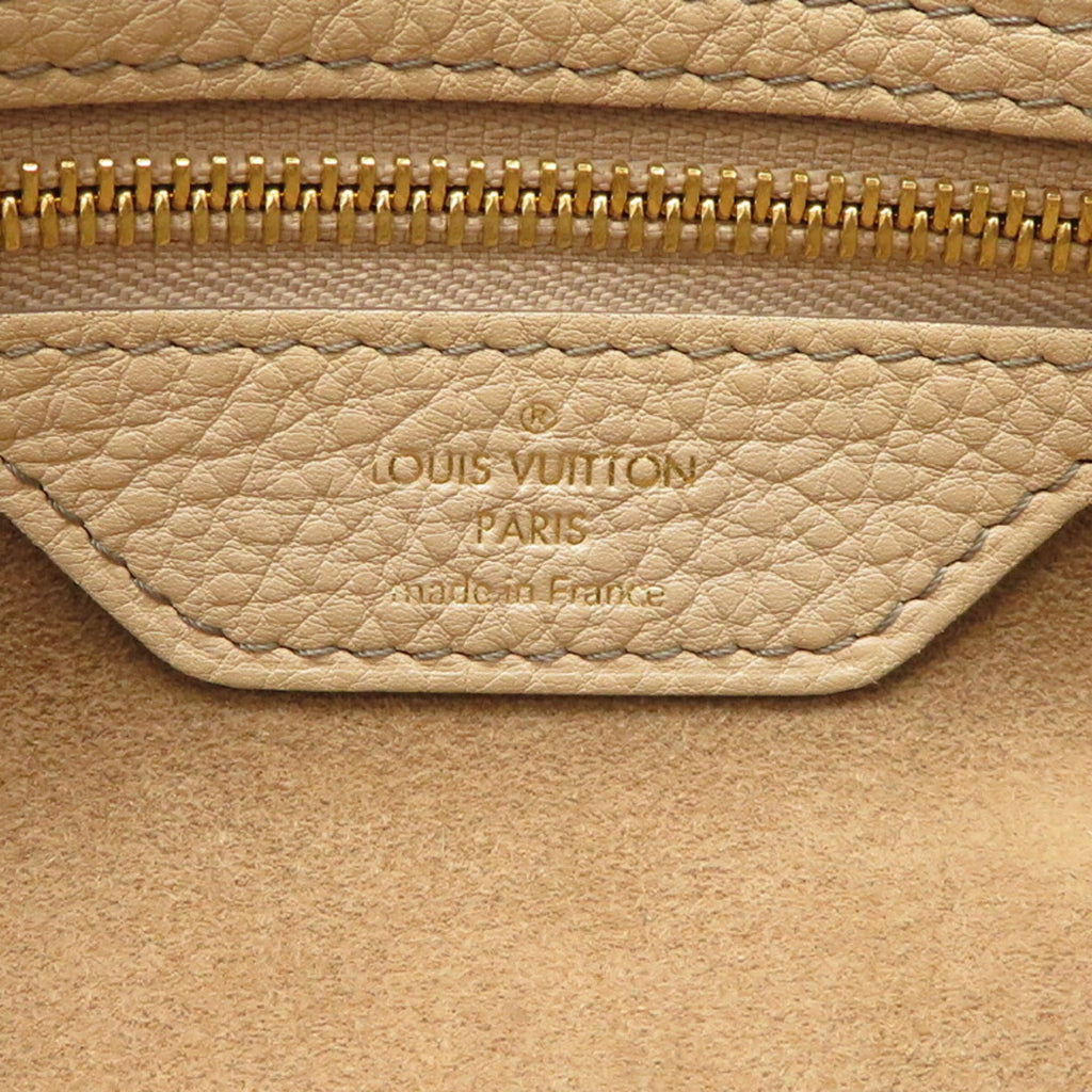 Louis Vuitton Beige Monogram Leather Handbag