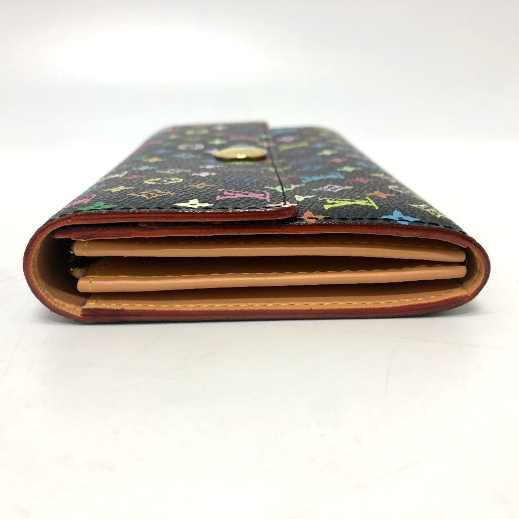 Louis Vuitton Black Monogram Multicolore Long Wallet