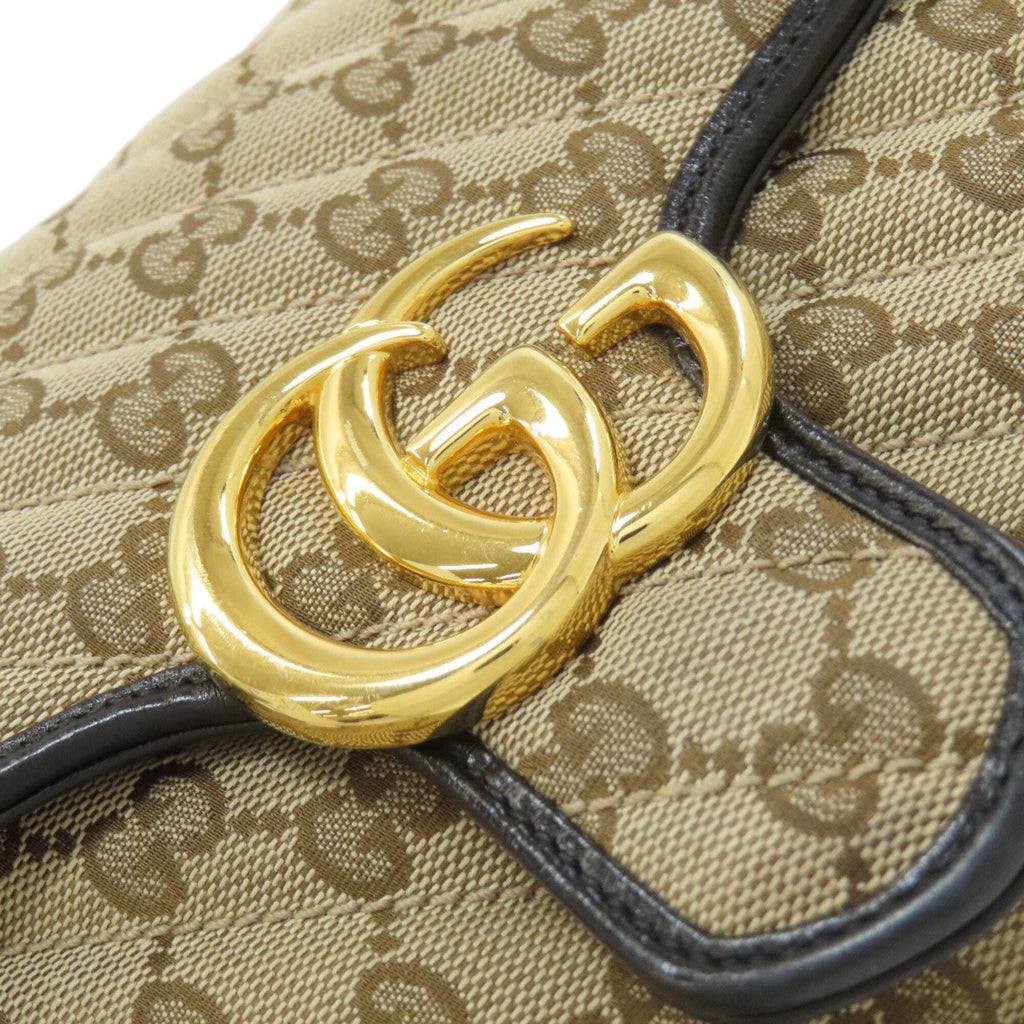 Gucci Brown Canvas Shoulder Bag (Pre-Owned)