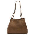Gucci Brown Leather Shoulder Bag Tote Bag (Pre-Owned)