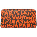 Louis Vuitton Monogram Graffiti Brown Monogram Orange Monogram Graffiti Long Wallet