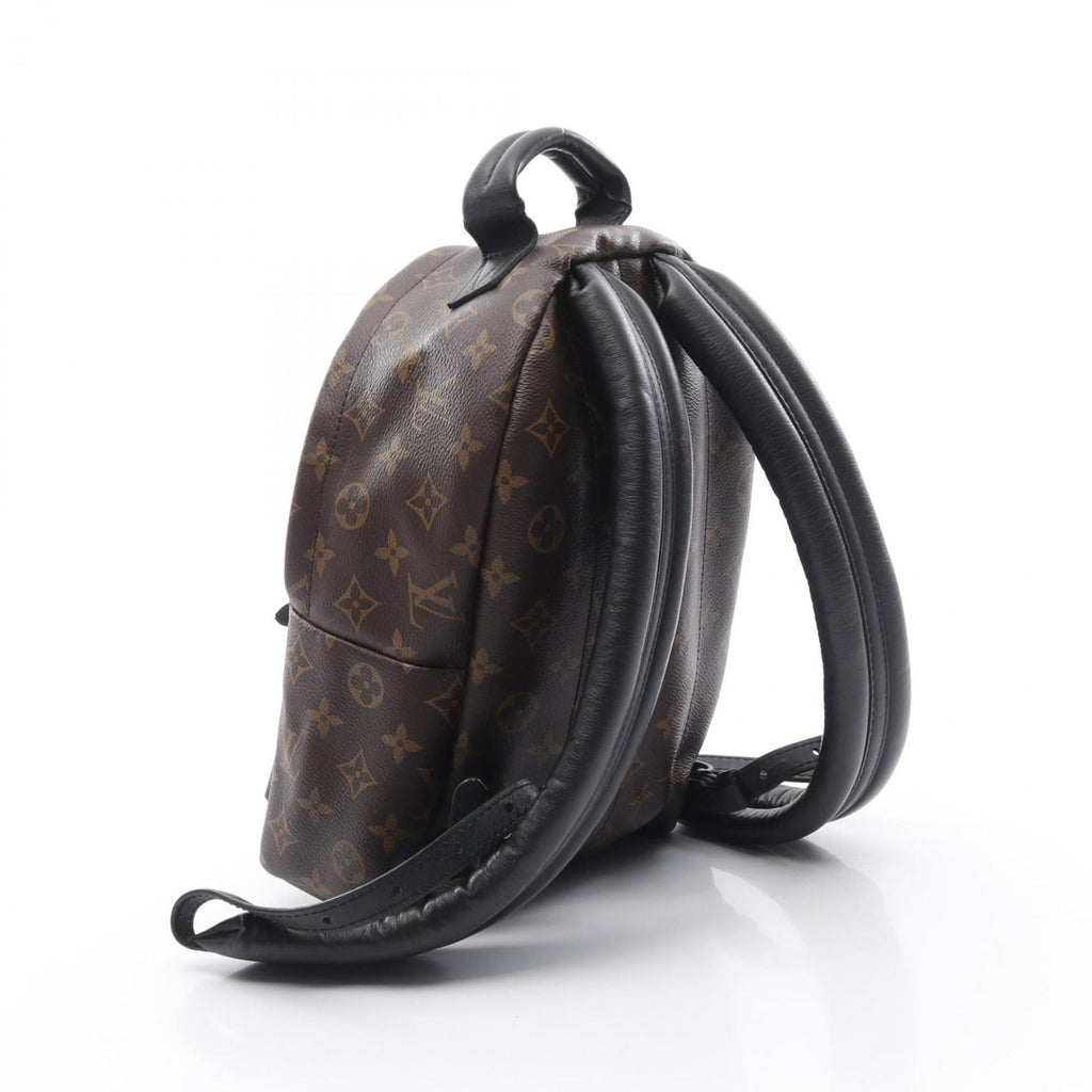 Louis Vuitton Black Brown Pvc Coated Canvas Leather Backpack