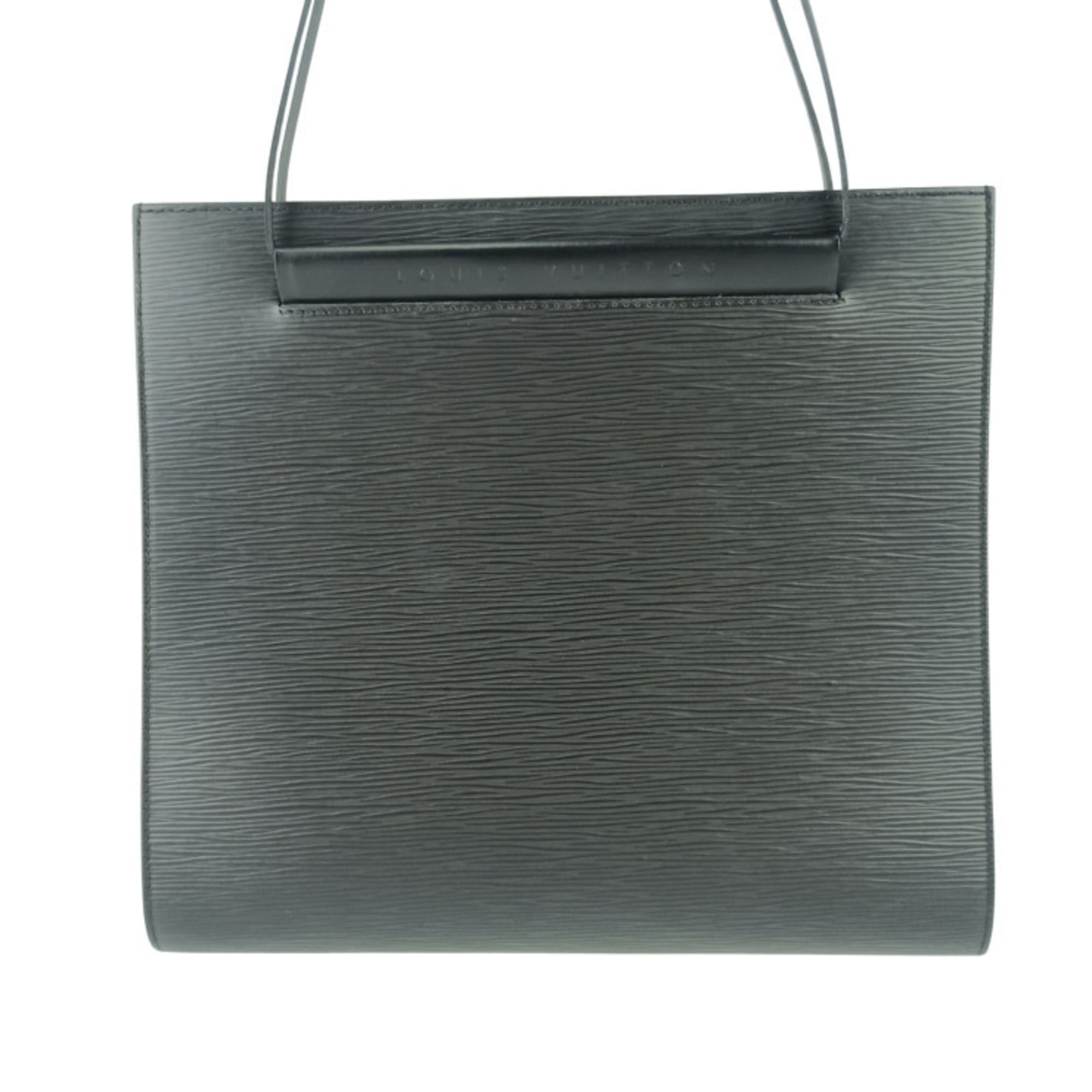 Louis Vuitton Black Epi Leather Handbag Shoulder Bag Tote Bag