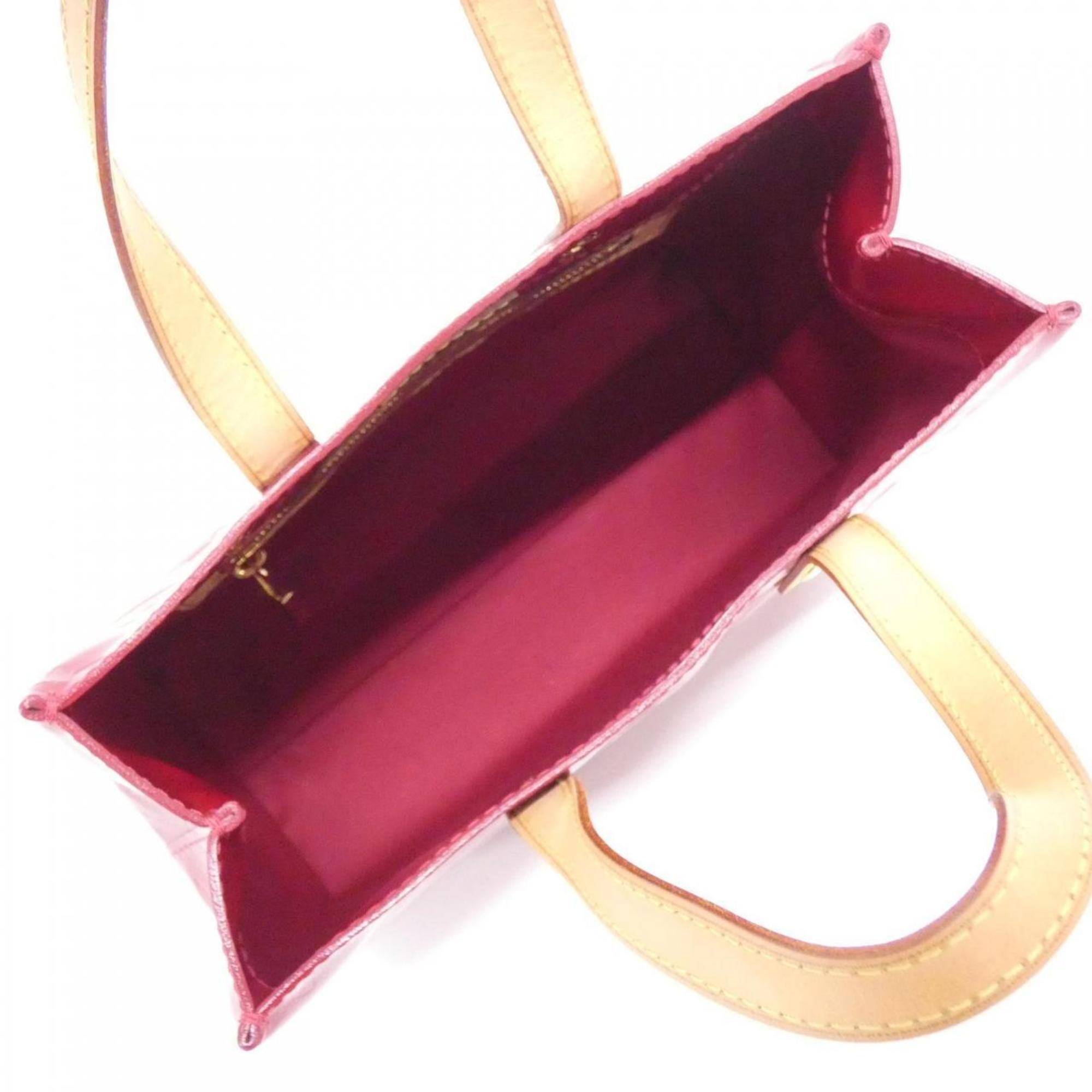 Louis Vuitton Vernis Red Color Leather Handbag