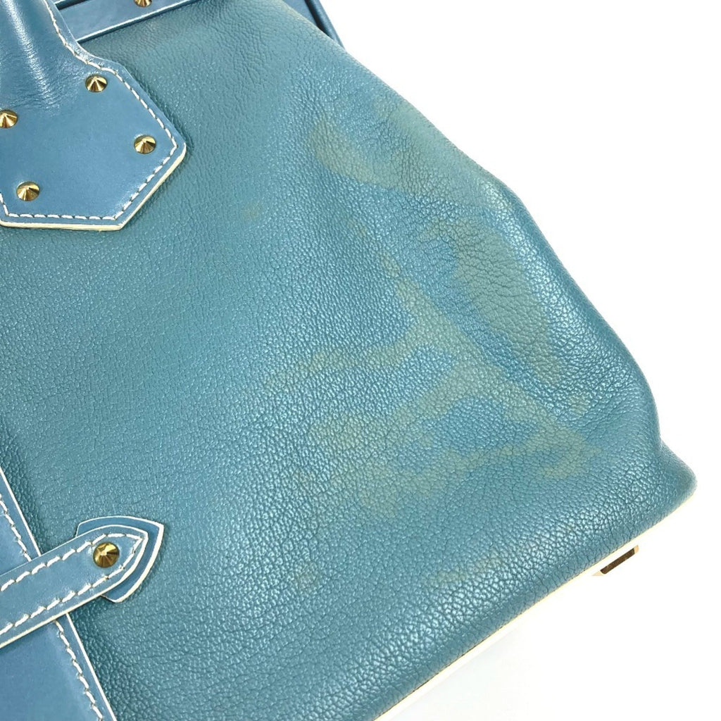 Louis Vuitton Blue Suhali Leather Leather Handbag Tote Bag