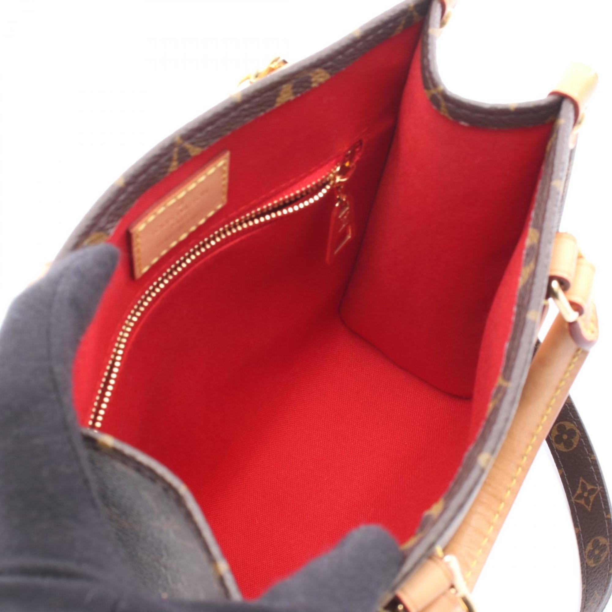 Louis Vuitton Brown Monogram Coated Canvas Leather Monogram Handbag