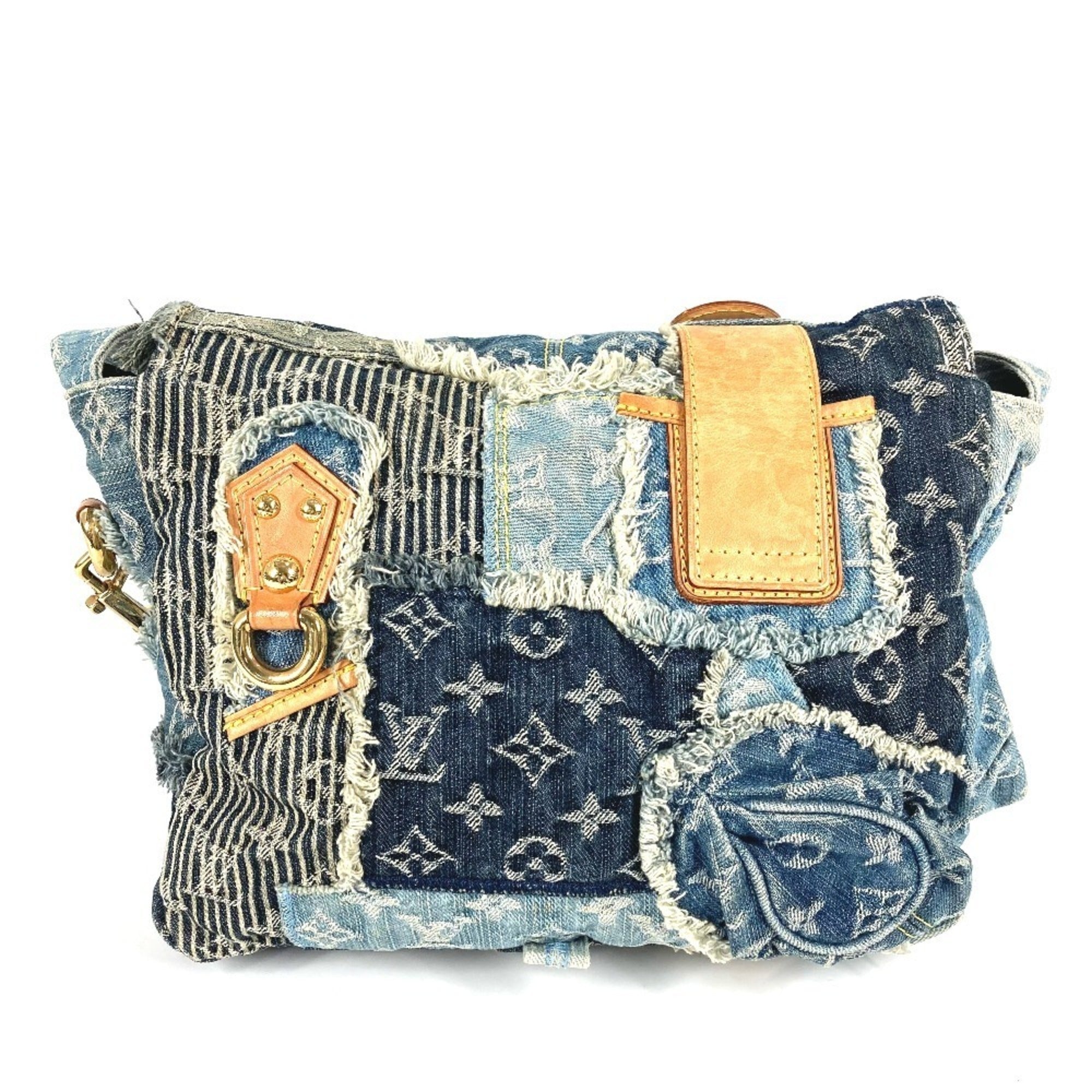 Louis Vuitton Blue Monogram Monogram Denim Messenger Bag Shoulder Bag