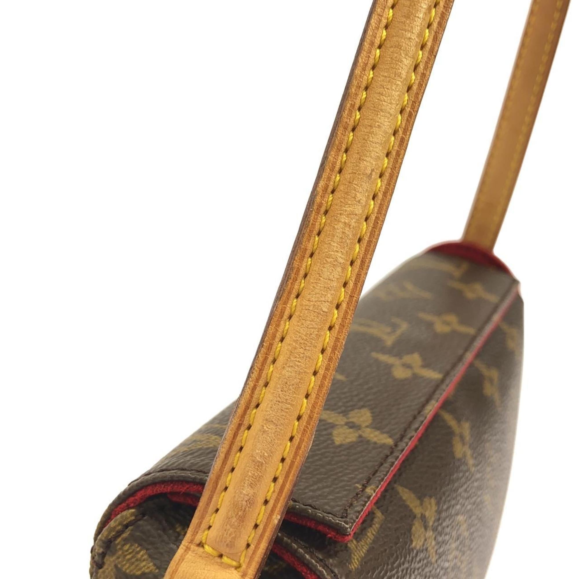 Louis Vuitton Brown Coated Canvas Handbag