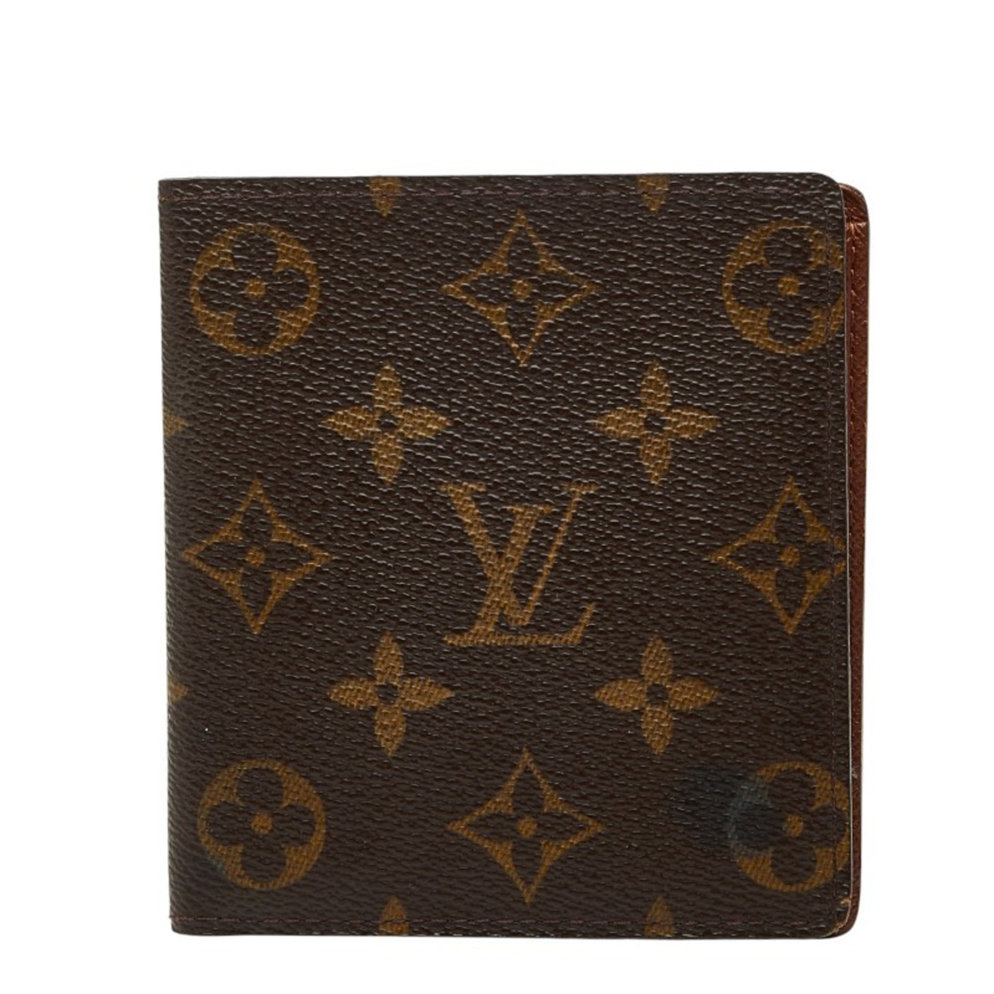 Louis Vuitton Brown Pvc Leather Bill Wallet