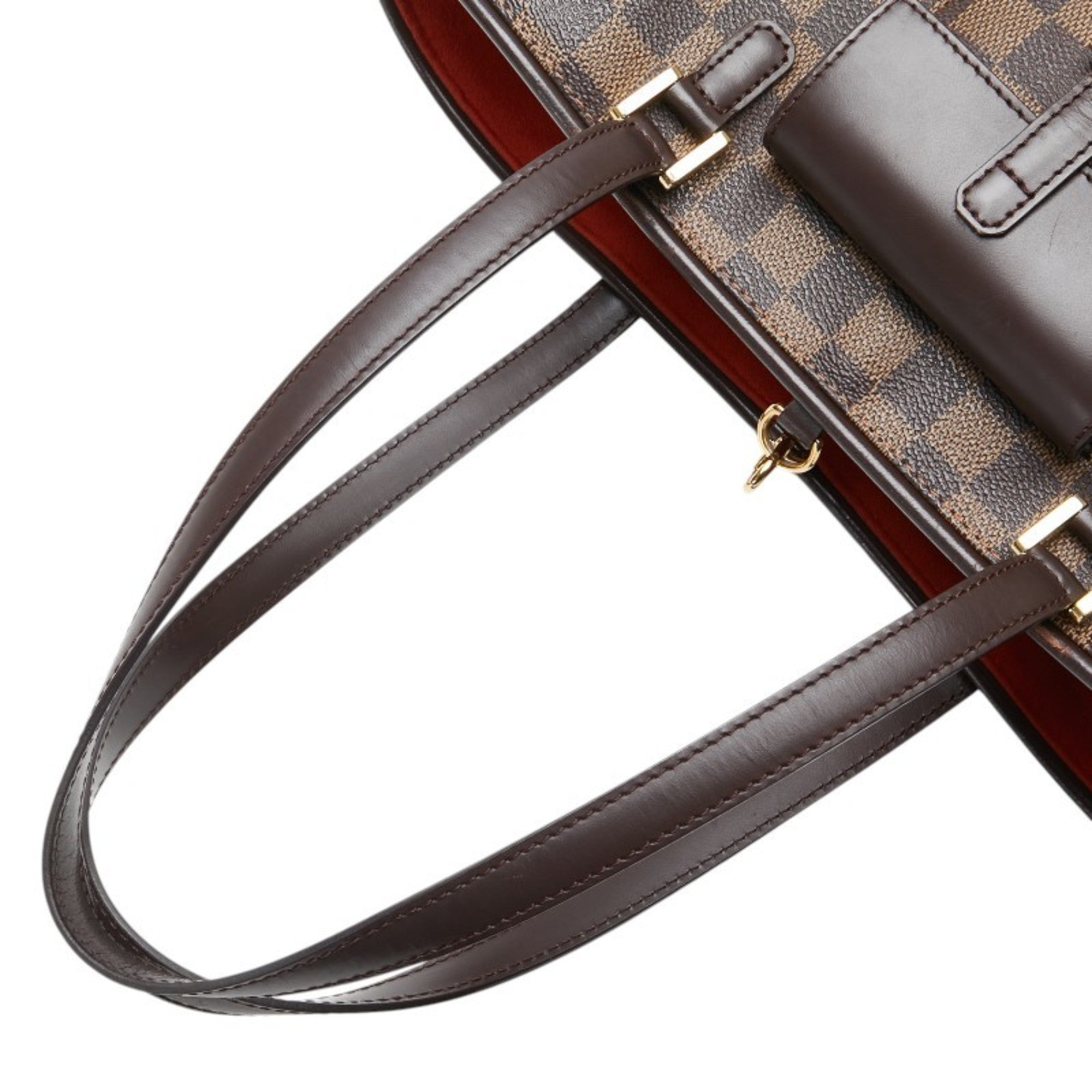Louis Vuitton Damier Brown Pvc Leather Shoulder Bag Tote Bag