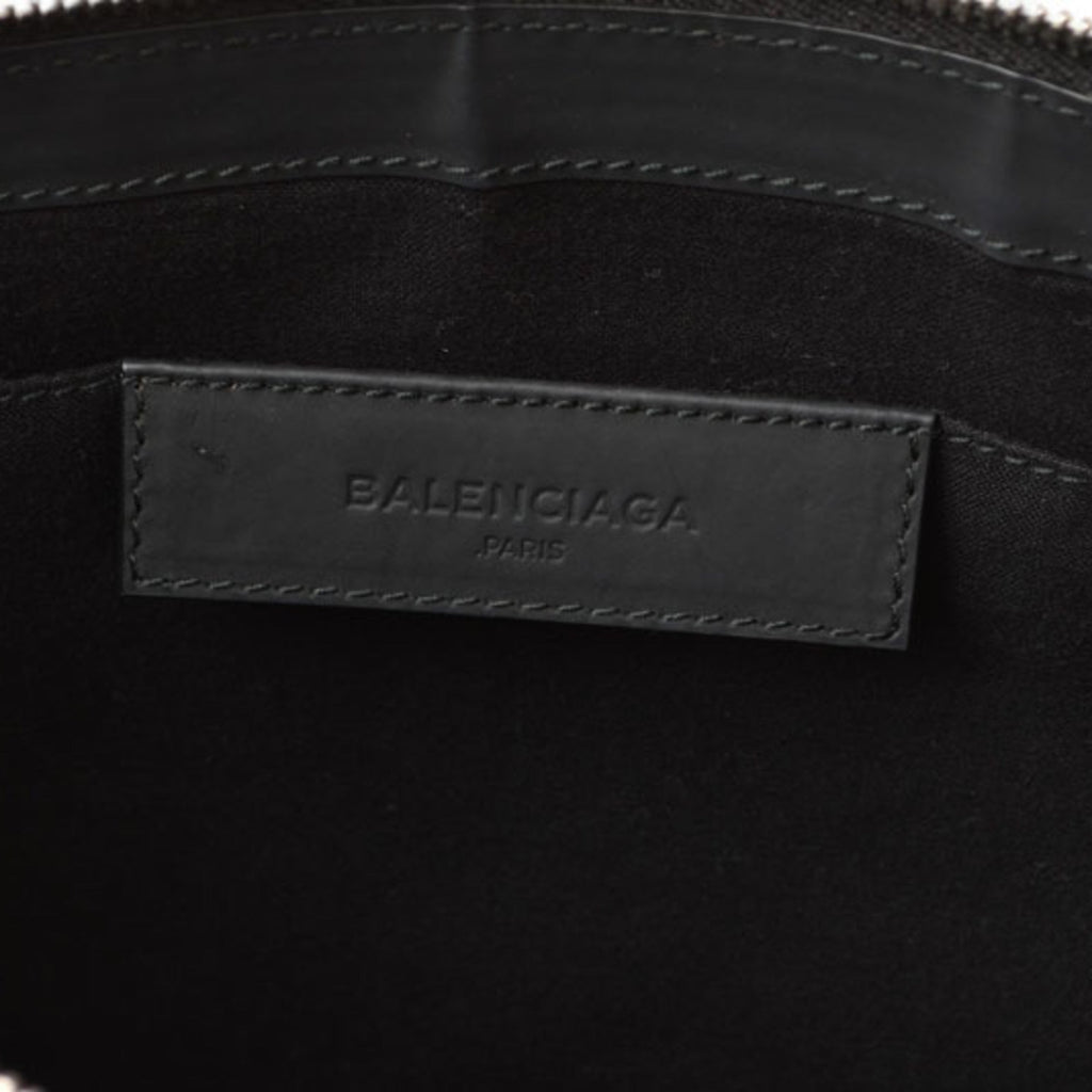 Balenciaga Black Canvas Clutch Bag Pouch