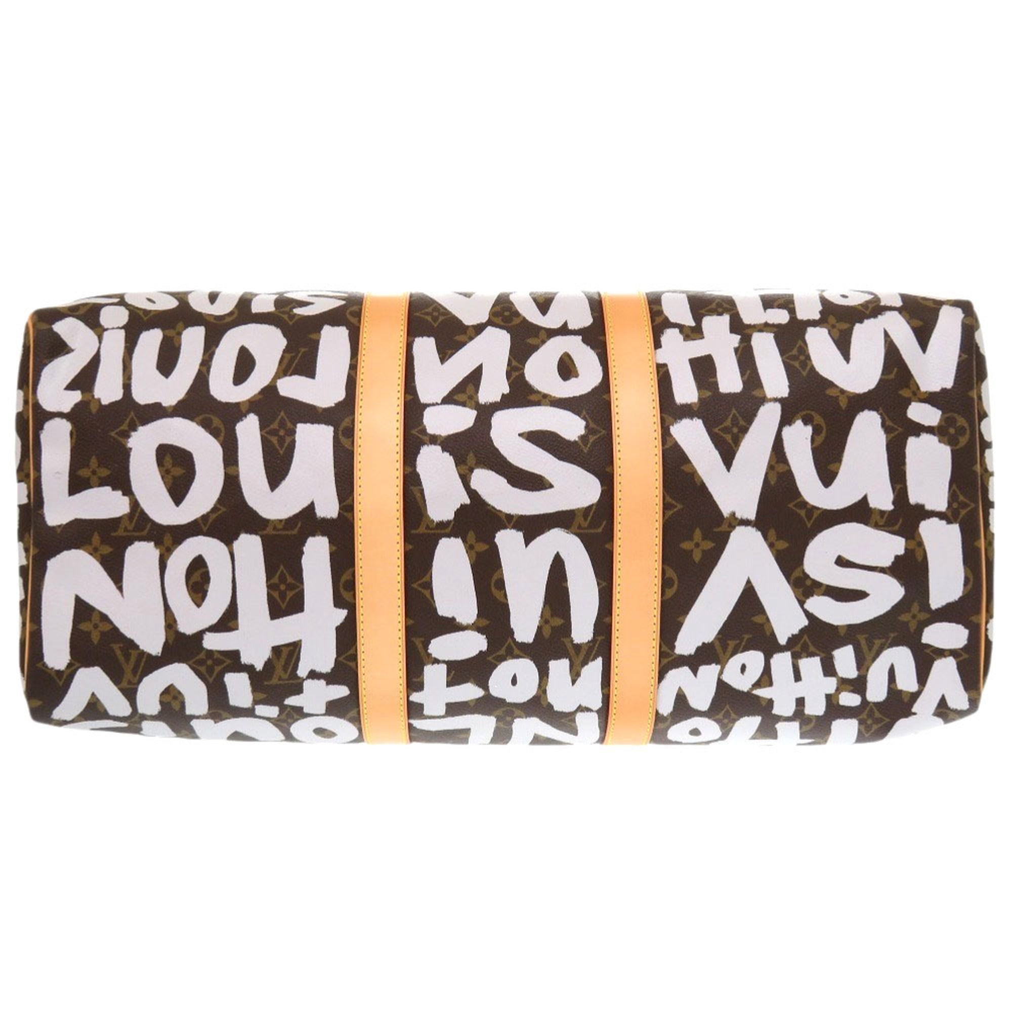 Louis Vuitton Monogram Graffiti Brown Monogram White Monogram Graffiti Monogram Boston Bag