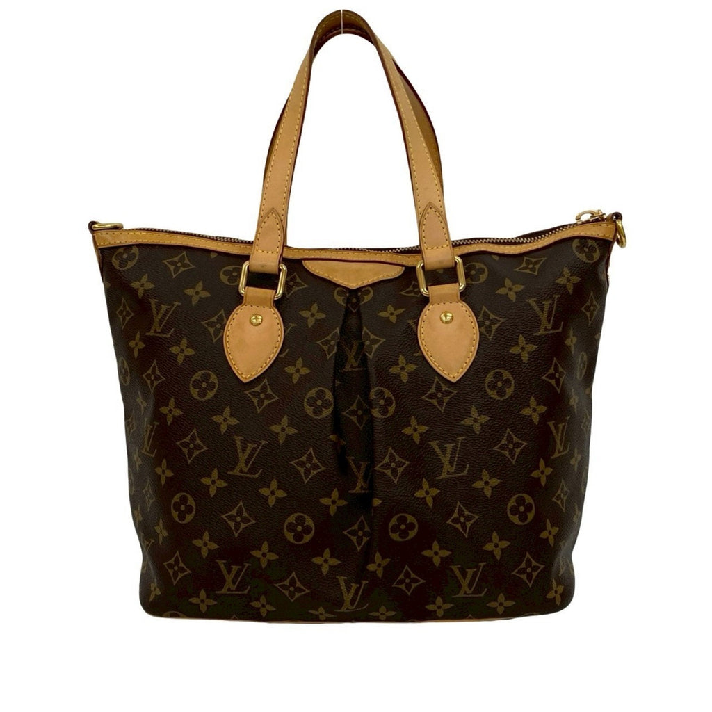 Louis Vuitton Brown Leather Pvc Handbag Shoulder Bag
