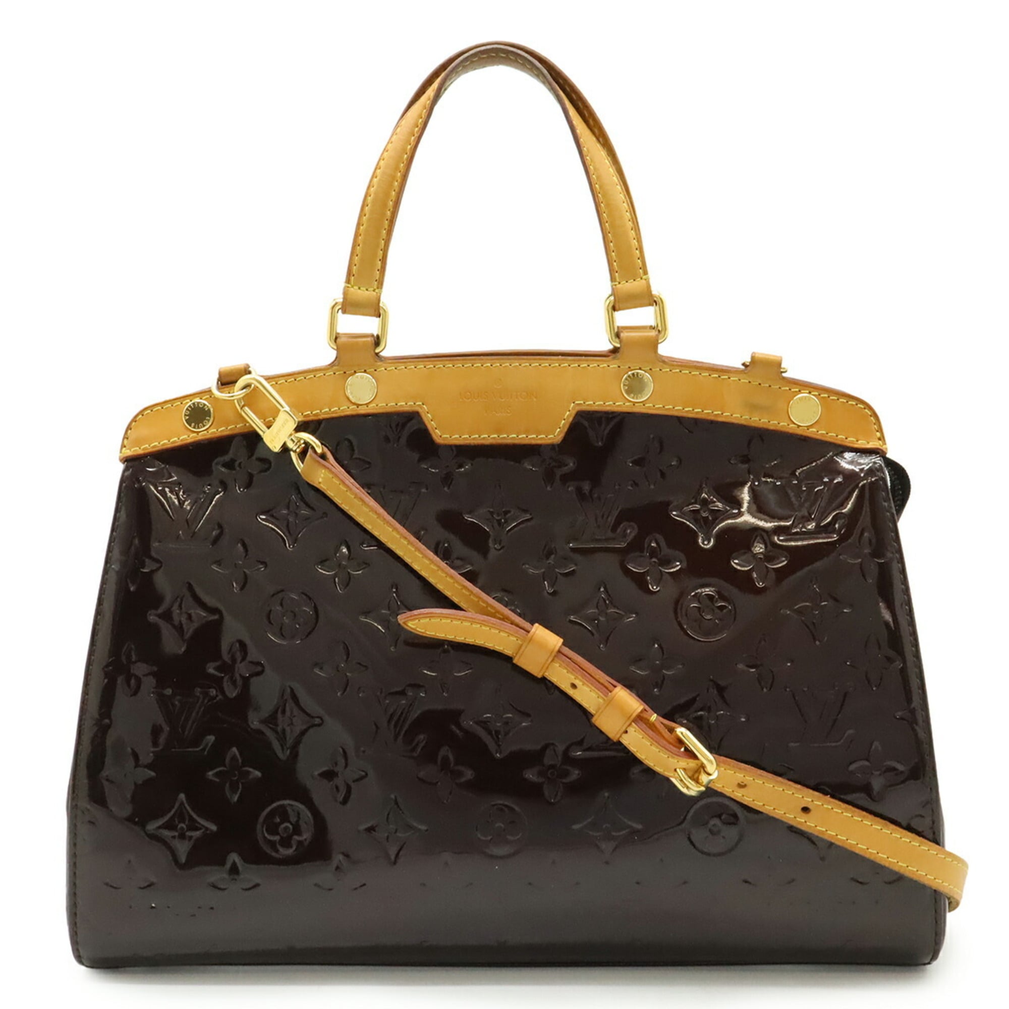 Louis Vuitton Amarante Monogram Vernis Handbag Shoulder Bag Tote Bag