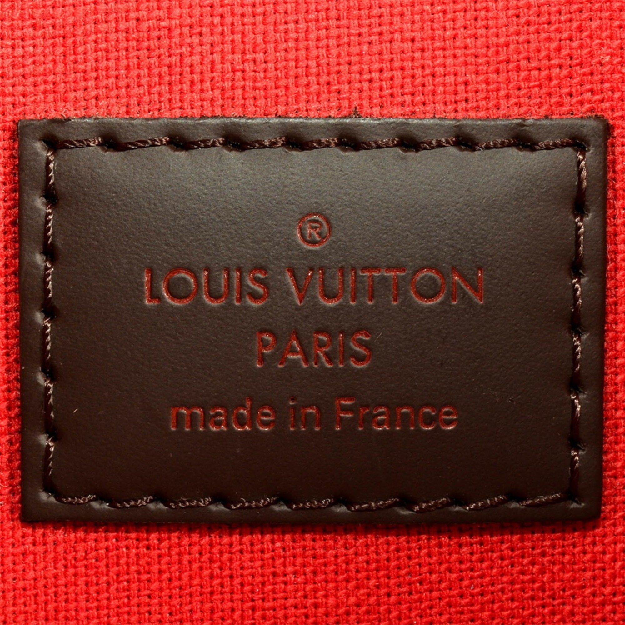 Louis Vuitton Damier Damier Canvas Ebene Leather Shoulder Bag