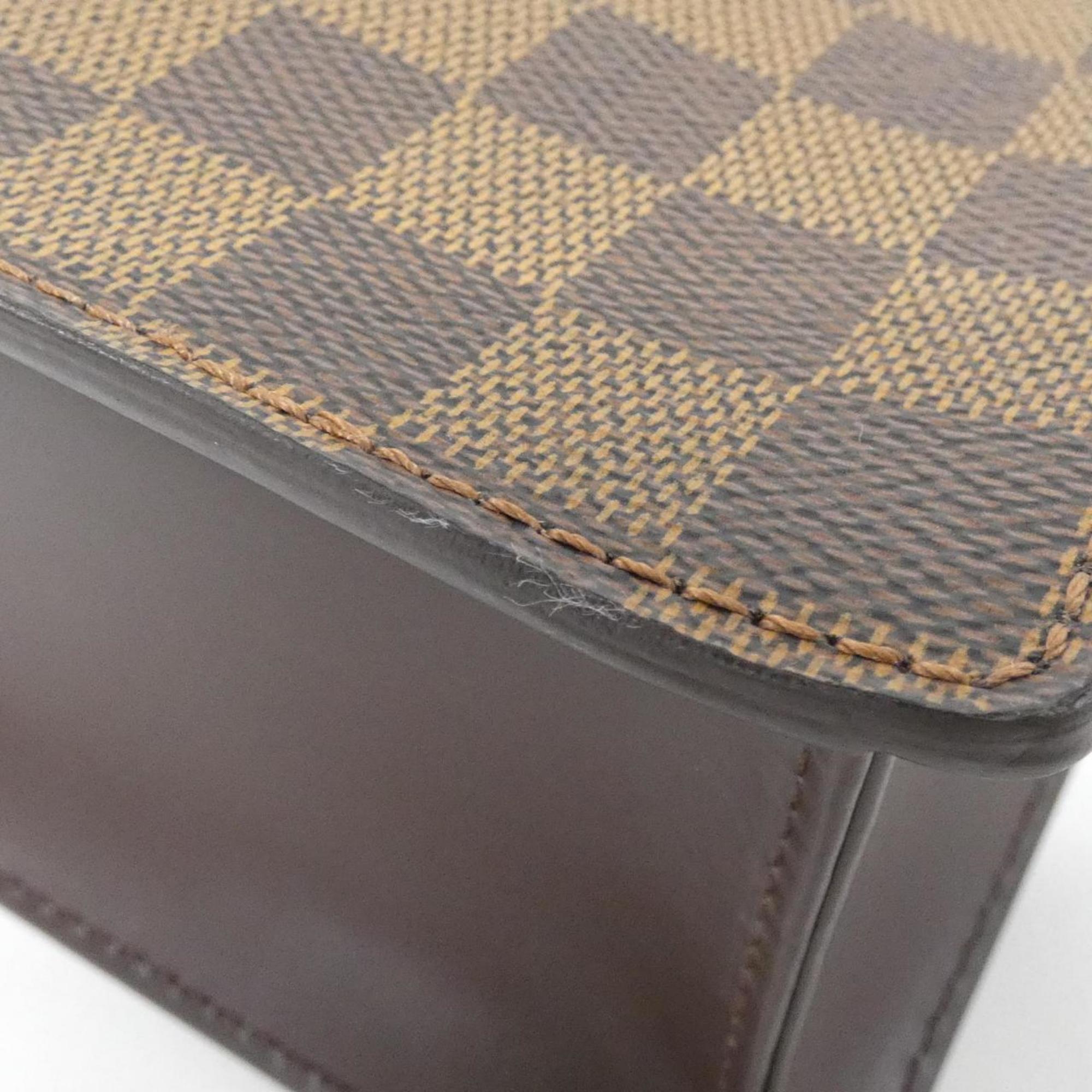 Louis Vuitton Brown Coated Canvas Handbag