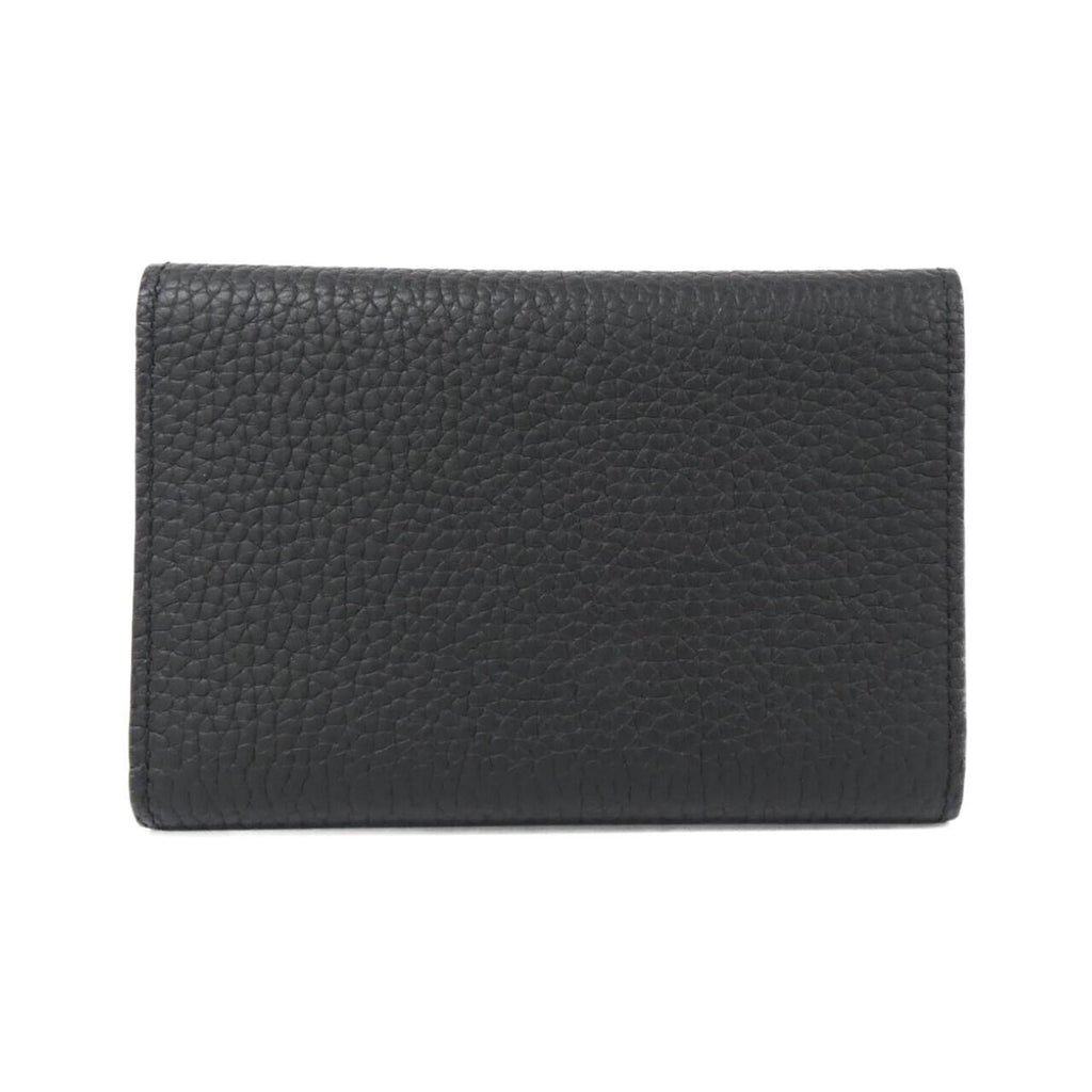 Louis Vuitton Gold Black Hot Pink Leather Wallet (Tri-Fold)