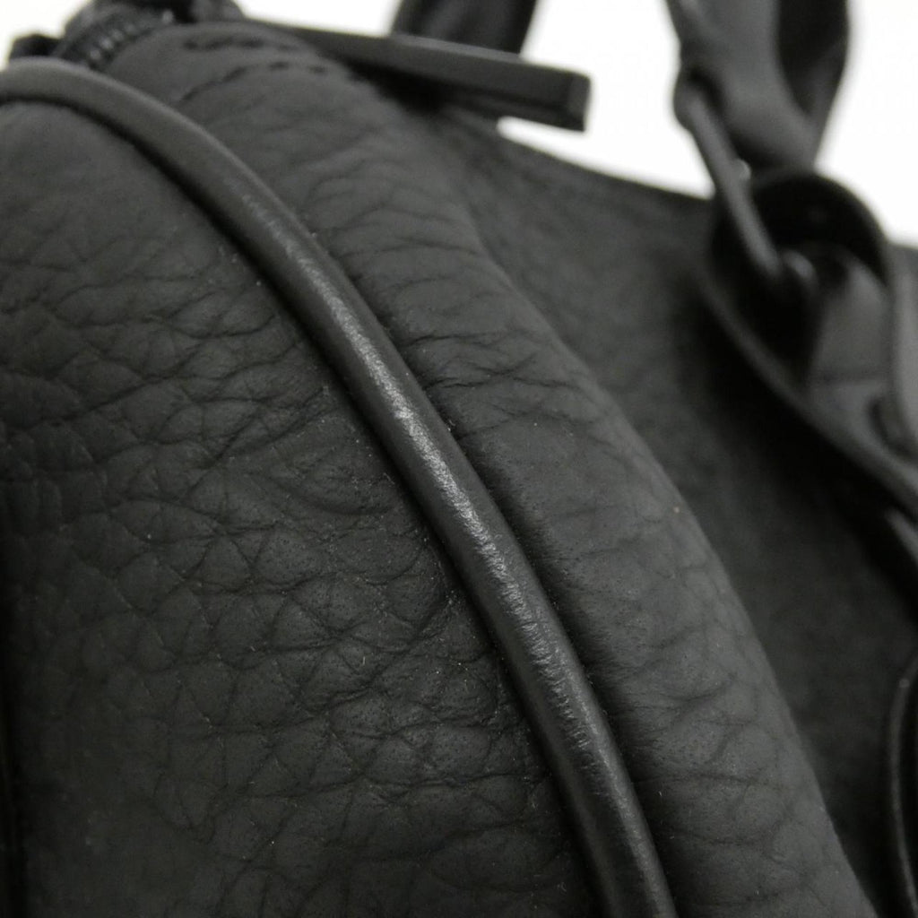 Louis Vuitton Black Leather Boston Bag