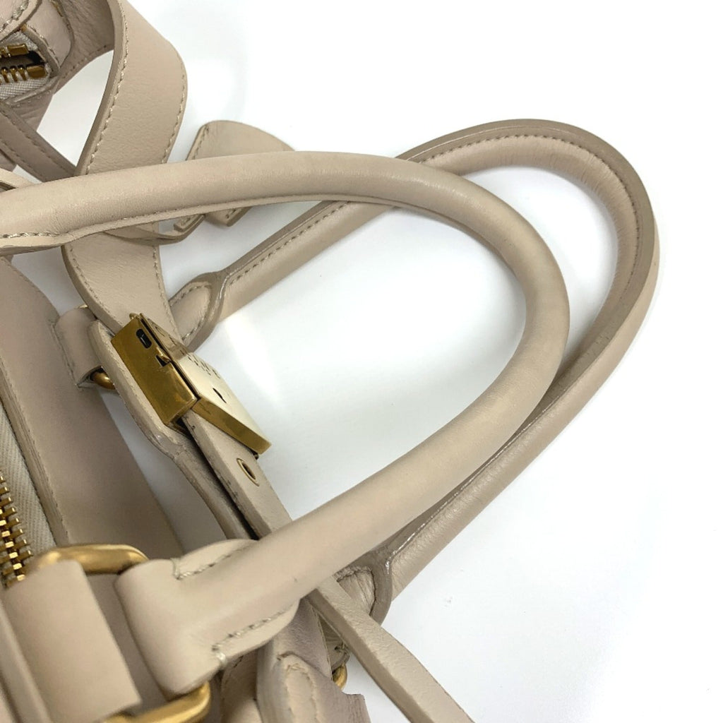 Celine Beige Leather Handbag