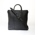 Gucci Black Gg Leather Tote Bag (Pre-Owned)
