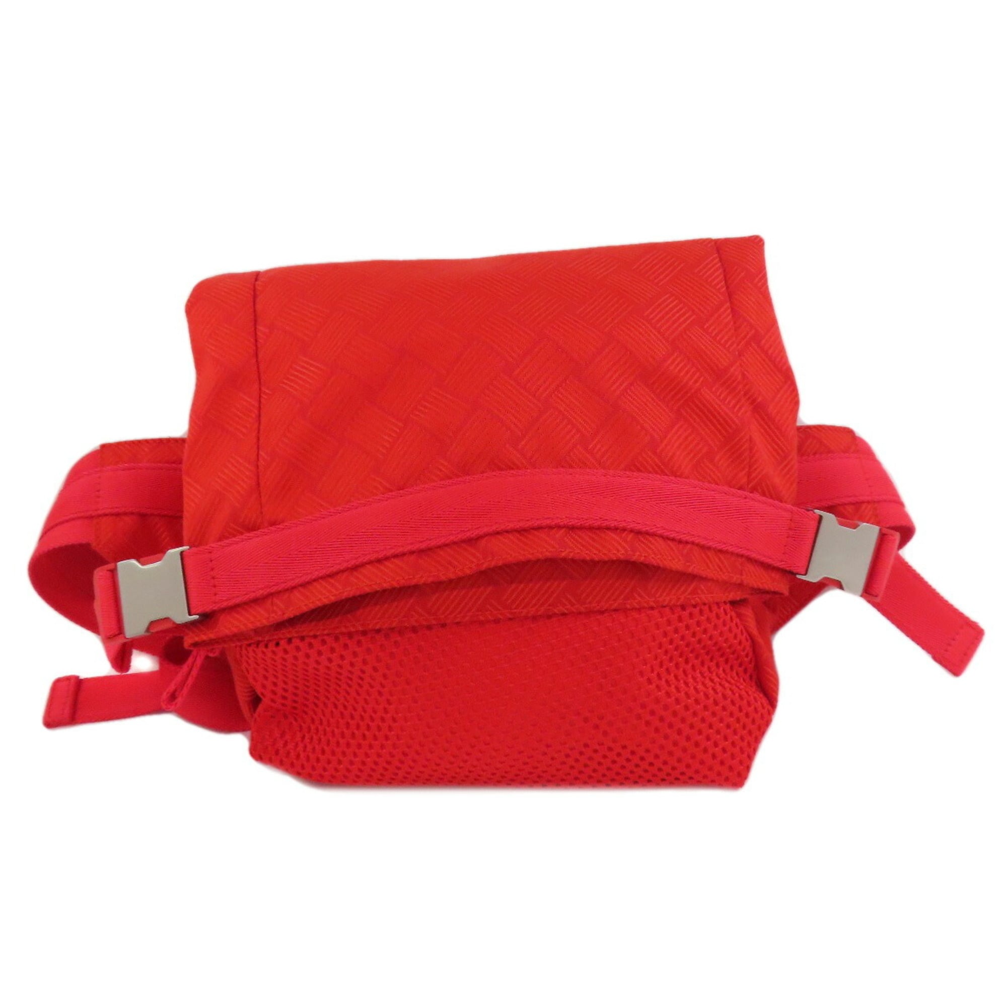 Bottega Veneta Red Color Nylon Sling Bag